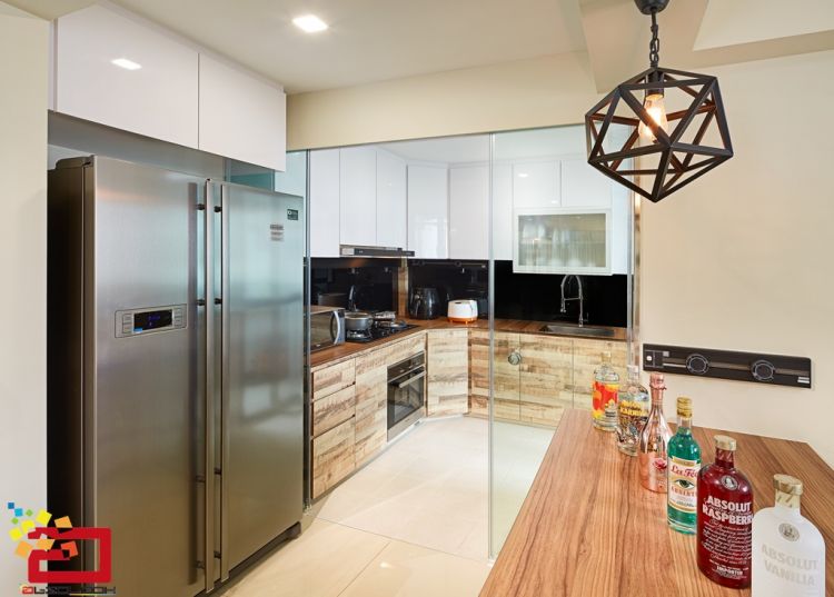 Minimalist, Modern Design - Kitchen - HDB 5 Room - Design by Absolook Interior Design Pte Ltd