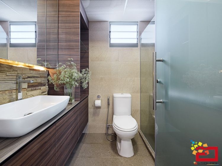 Minimalist, Modern Design - Bathroom - HDB 5 Room - Design by Absolook Interior Design Pte Ltd