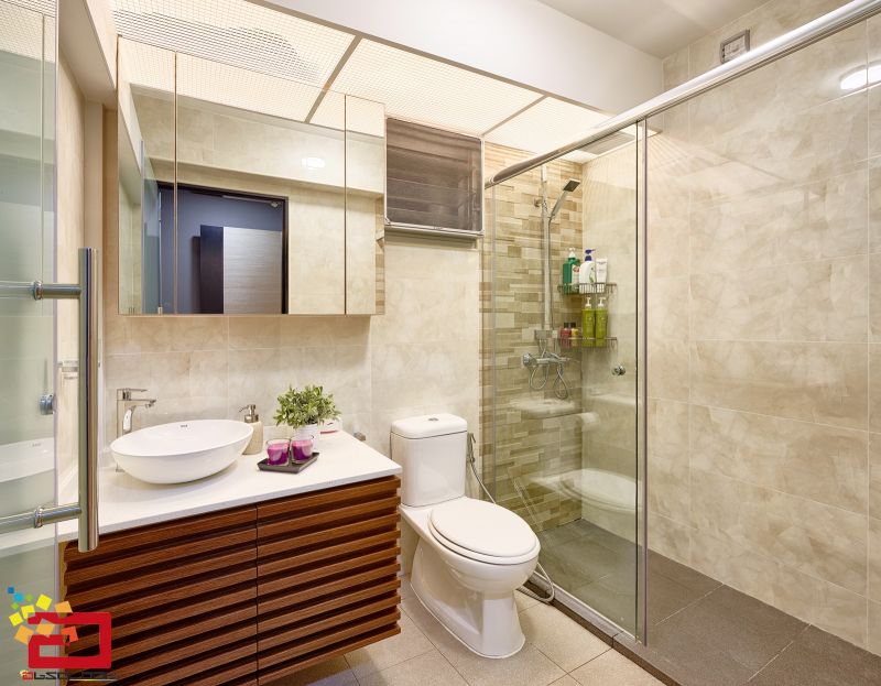 Modern, Scandinavian Design - Bathroom - HDB 5 Room - Design by Absolook Interior Design Pte Ltd