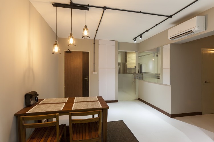 Contemporary, Industrial, Scandinavian Design - Dining Room - HDB 4 Room - Design by Absolook Interior Design Pte Ltd