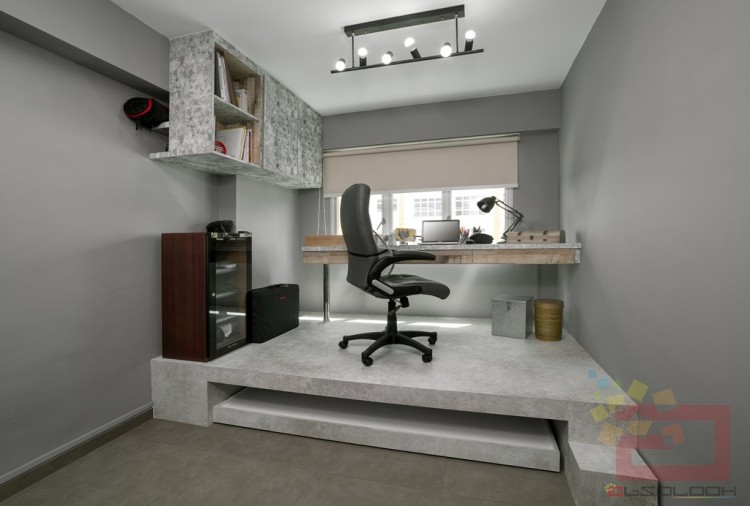 Contemporary, Modern, Scandinavian Design - Study Room - HDB 4 Room - Design by Absolook Interior Design Pte Ltd