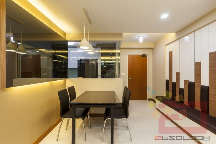Contemporary, Modern Design - Dining Room - HDB 4 Room - Design by Absolook Interior Design Pte Ltd