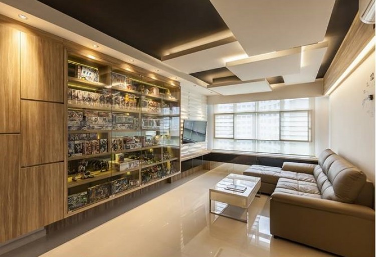 Contemporary, Modern Design - Living Room - HDB 4 Room - Design by Absolook Interior Design Pte Ltd