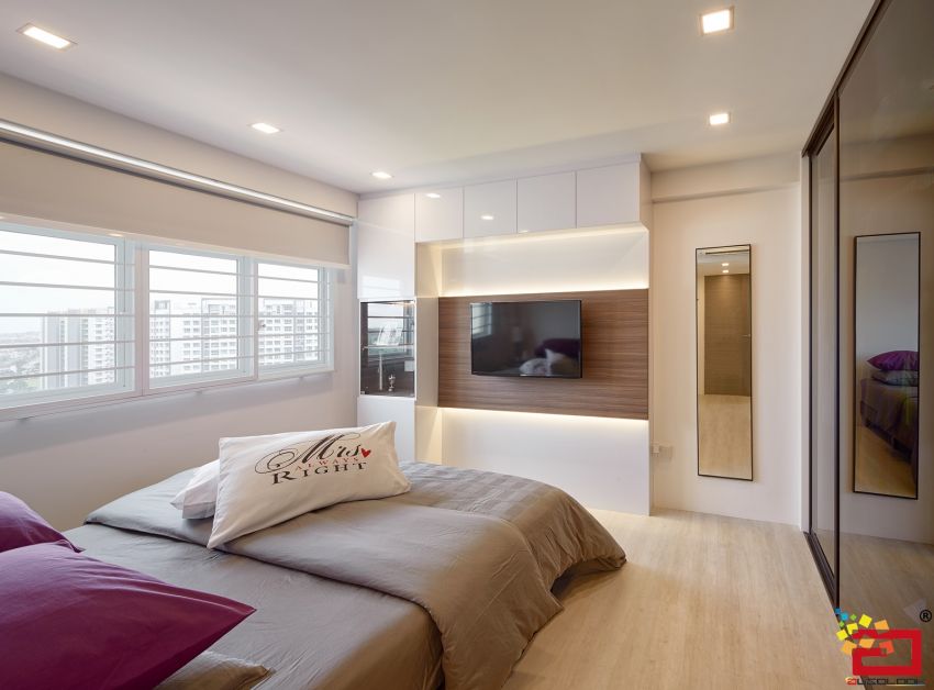 Modern Design - Bedroom - HDB 5 Room - Design by Absolook Interior Design Pte Ltd
