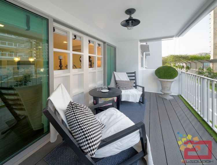Contemporary, Country, Minimalist, Modern, Scandinavian, Victorian Design - Balcony - HDB 4 Room - Design by Absolook Interior Design Pte Ltd
