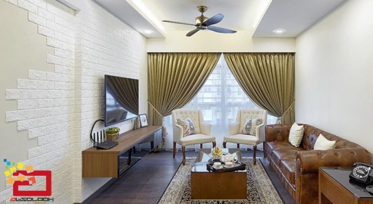 Classical, Contemporary Design - Living Room - HDB 4 Room - Design by Absolook Interior Design Pte Ltd