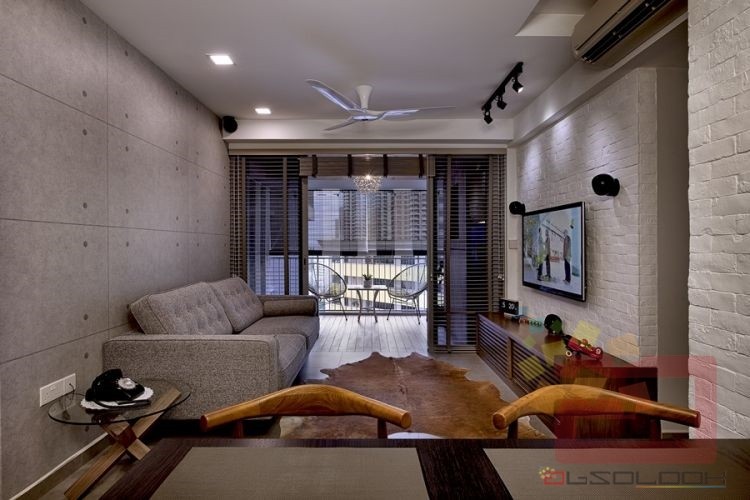 Contemporary, Minimalist, Modern Design - Living Room - HDB 5 Room - Design by Absolook Interior Design Pte Ltd