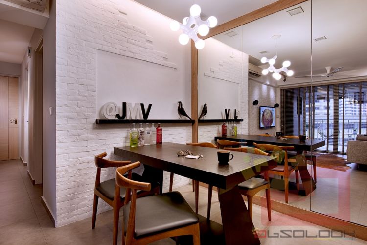 Minimalist Design - Dining Room - HDB 4 Room - Design by Absolook Interior Design Pte Ltd