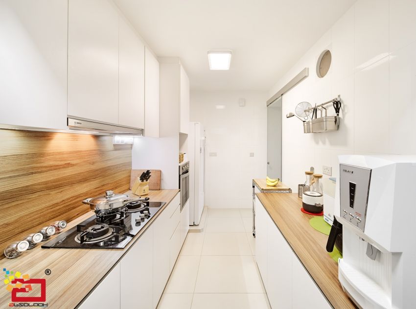 Scandinavian Design - Kitchen - HDB 3 Room - Design by Absolook Interior Design Pte Ltd