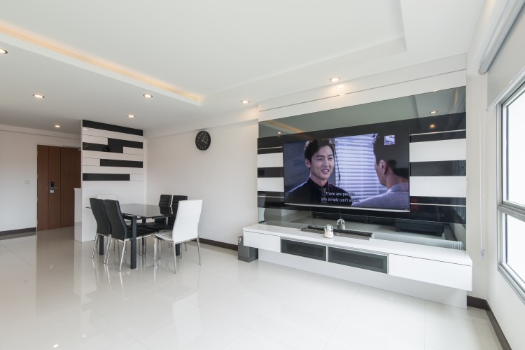 Contemporary, Modern Design - Living Room - HDB 5 Room - Design by AC Vision Design Pte Ltd