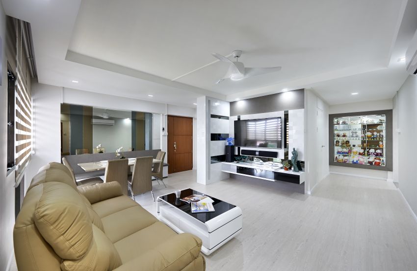 Modern Design - Living Room - HDB 5 Room - Design by AC Vision Design Pte Ltd