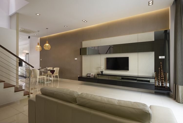 Contemporary, Modern Design - Living Room - Landed House - Design by AC Vision Design Pte Ltd