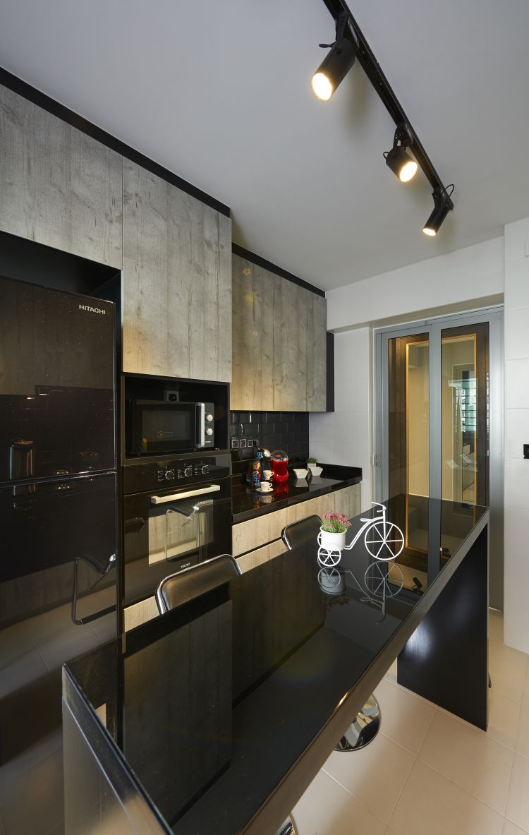 Modern, Scandinavian, Victorian Design - Kitchen - HDB 5 Room - Design by AC Vision Design Pte Ltd