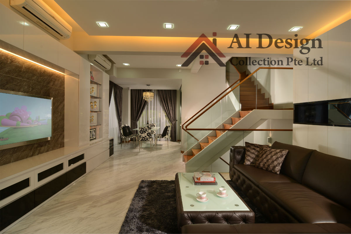 Contemporary, Modern, Resort Design - Living Room - Landed House - Design by Ai Design Collection Pte Ltd