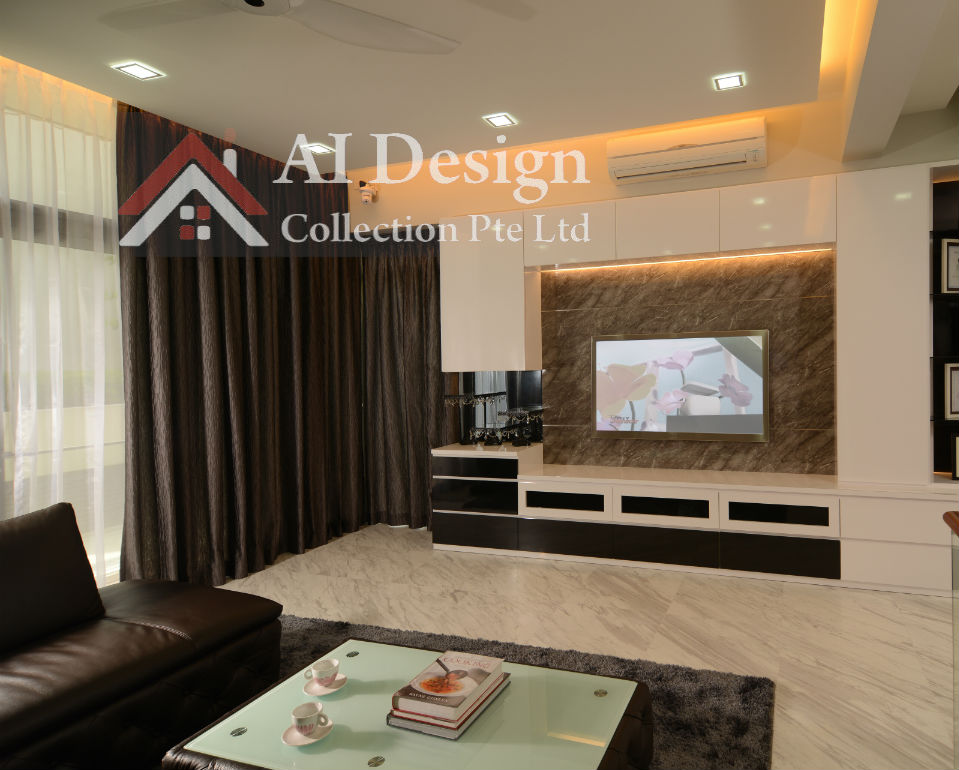 Contemporary, Modern, Resort Design - Living Room - Landed House - Design by Ai Design Collection Pte Ltd