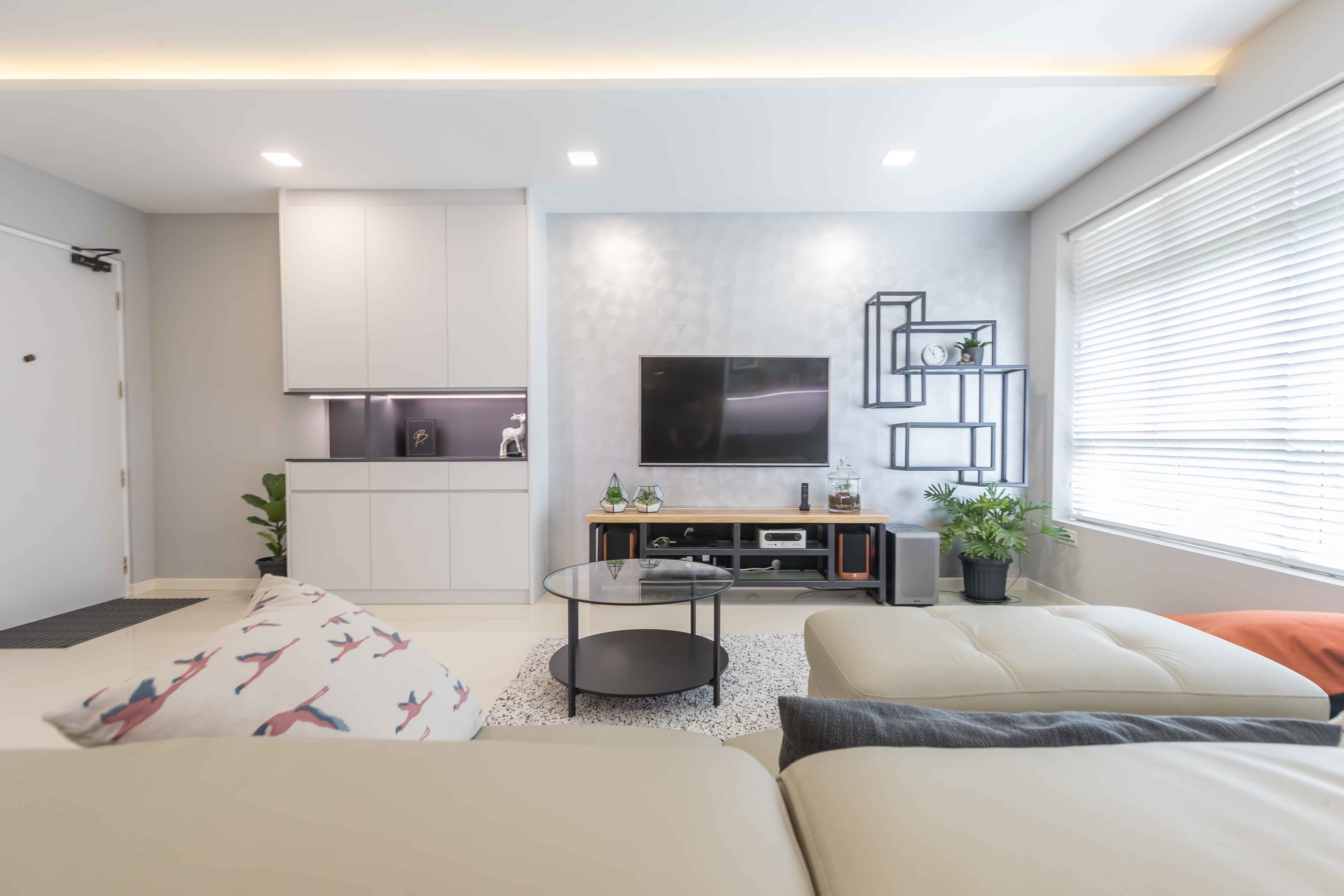 Modern Design - Living Room - HDB 4 Room - Design by Albedo Design Pte Ltd