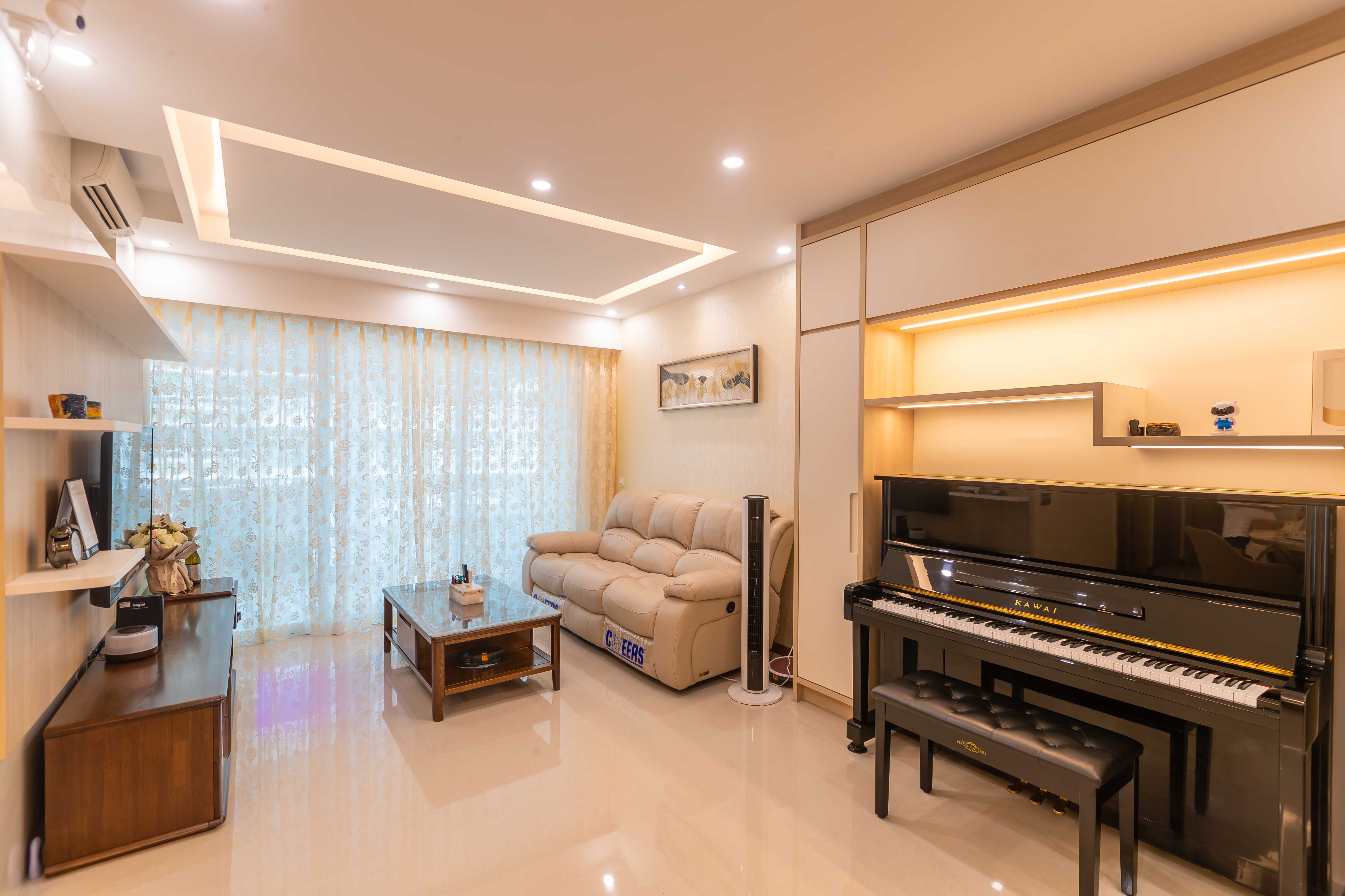  Design - Living Room - Condominium - Design by Albedo Design Pte Ltd
