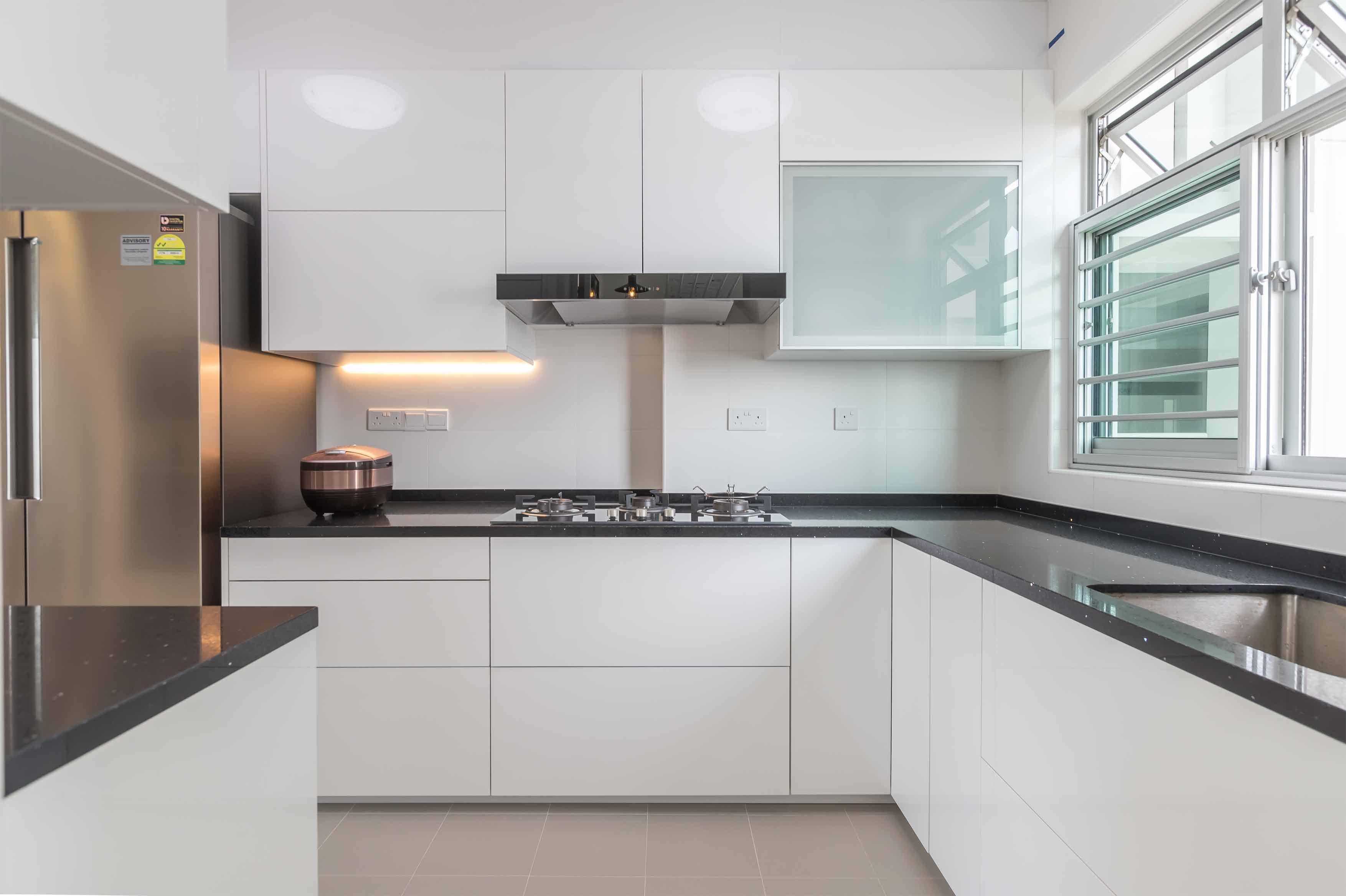 Contemporary, Modern Design - Kitchen - HDB 4 Room - Design by Albedo Design Pte Ltd