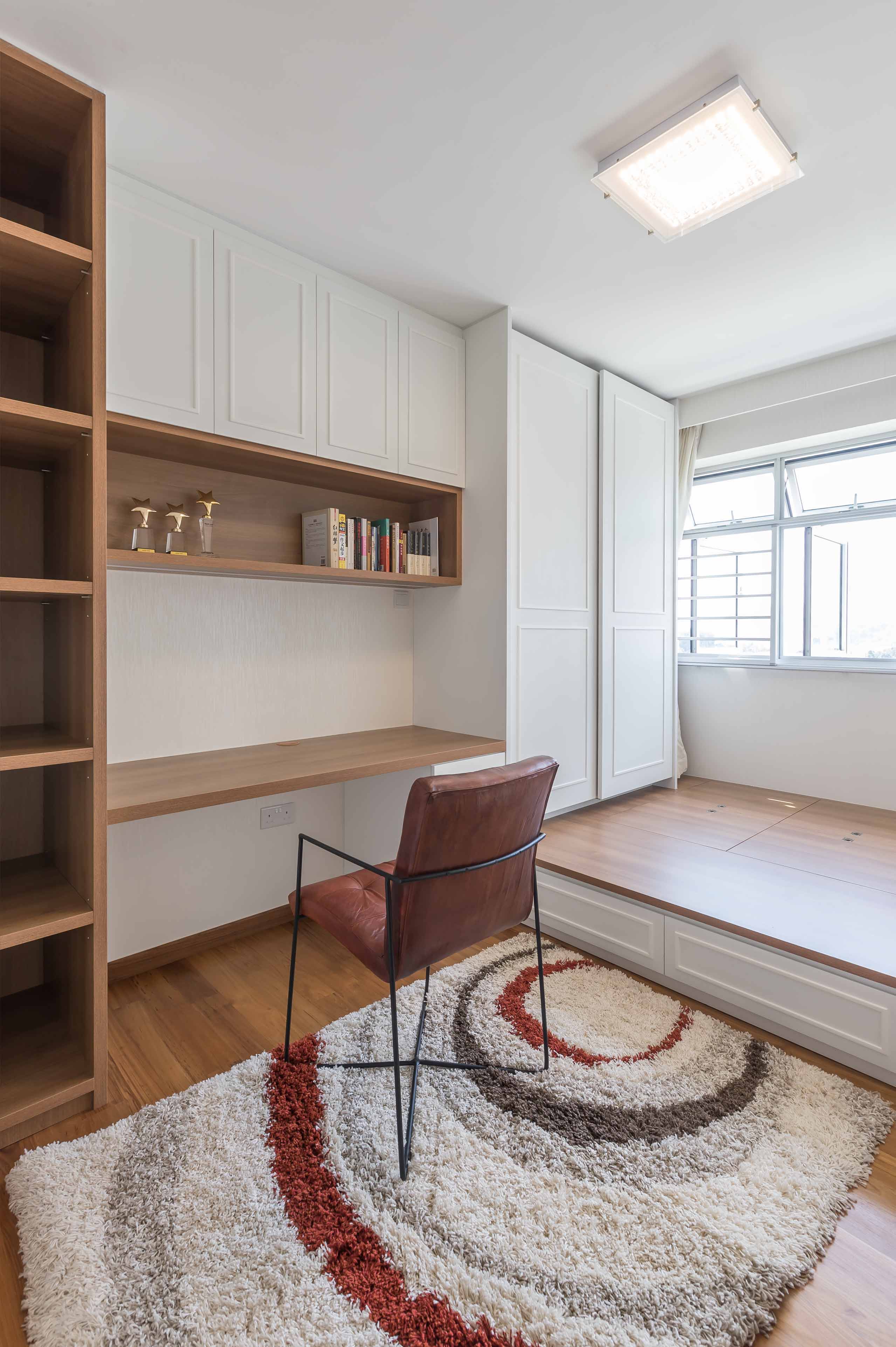 Contemporary, Modern Design - Study Room - HDB 4 Room - Design by Albedo Design Pte Ltd