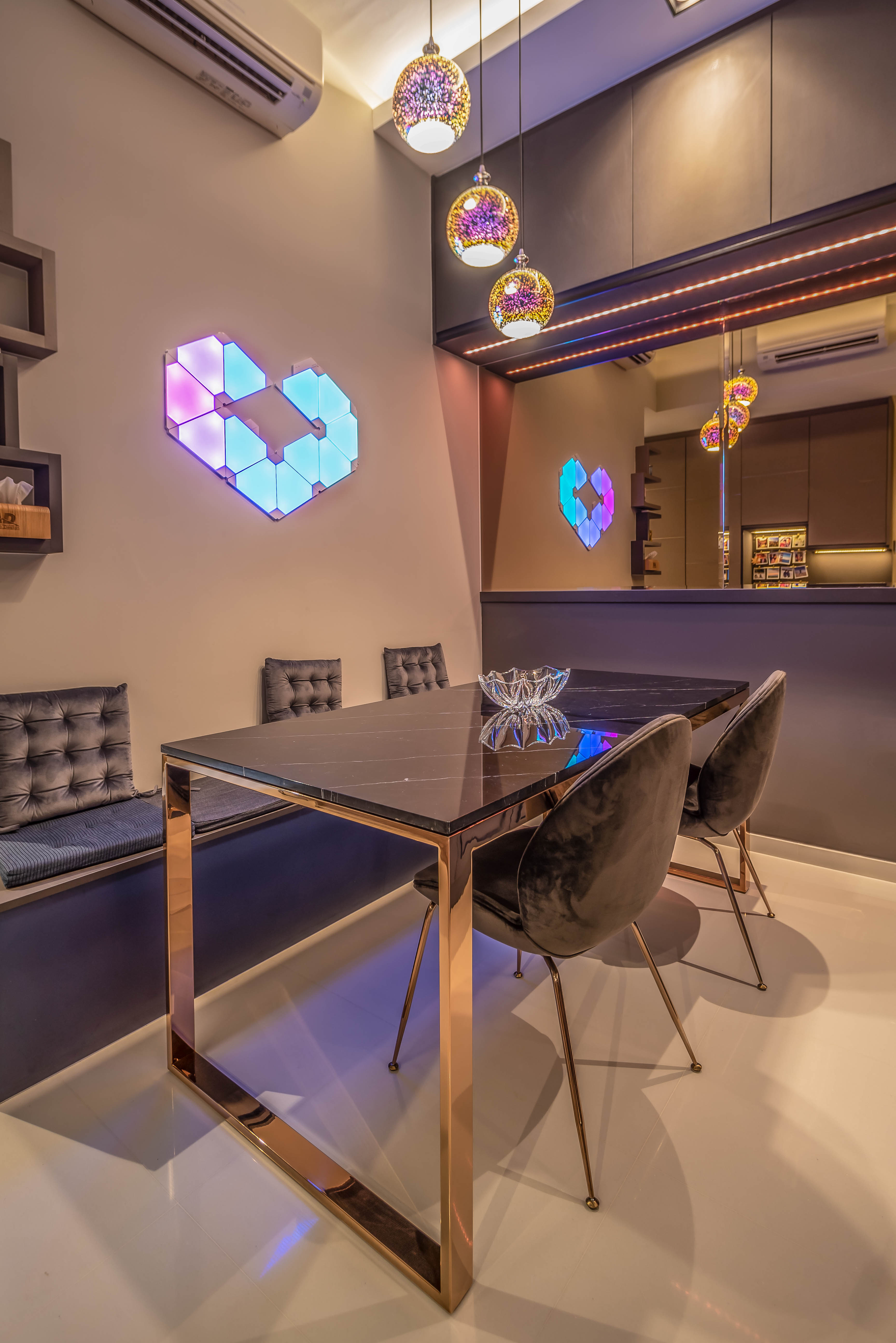Industrial, Modern Design - Dining Room - Condominium - Design by Albedo Design Pte Ltd