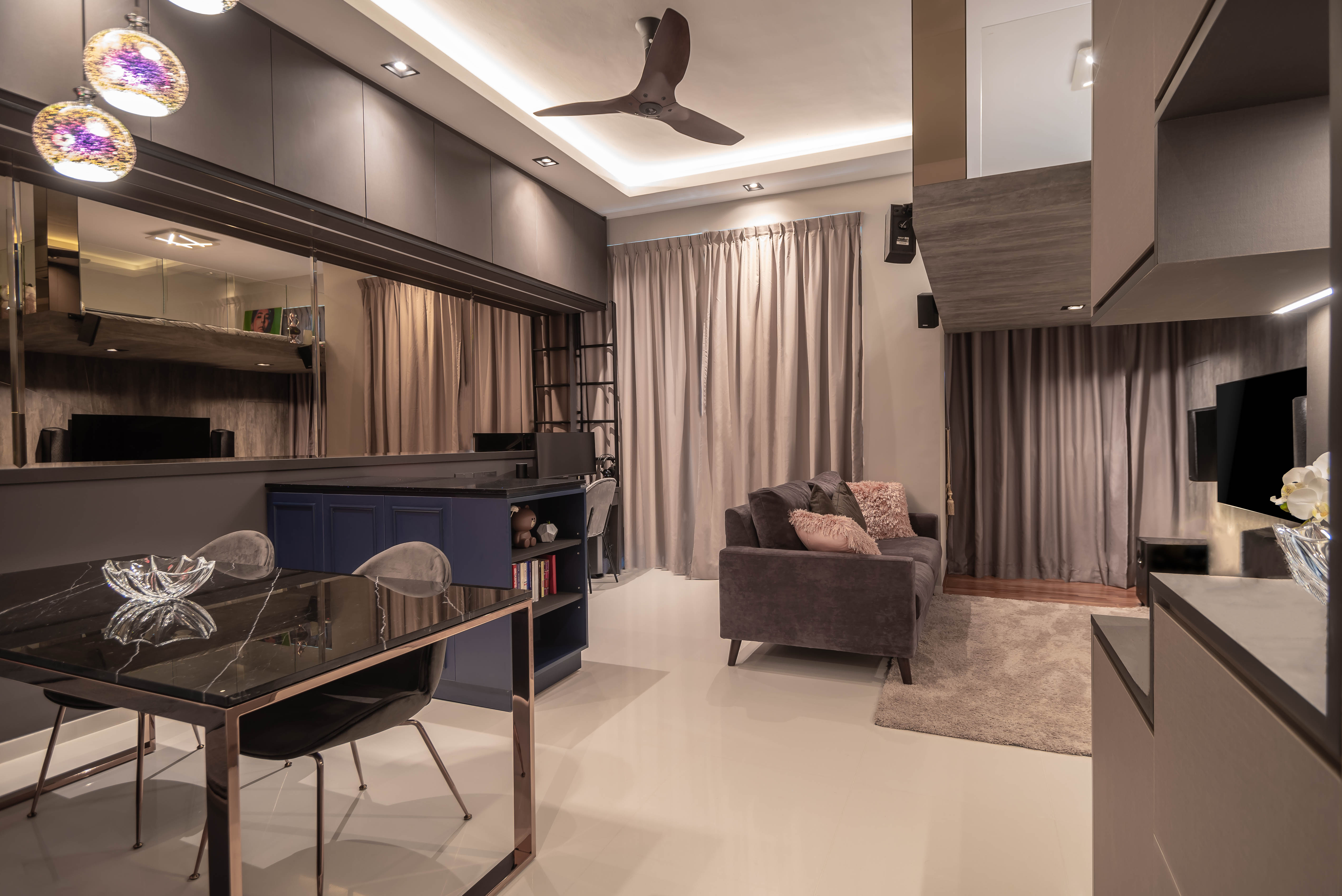 Industrial, Modern Design - Dining Room - Condominium - Design by Albedo Design Pte Ltd