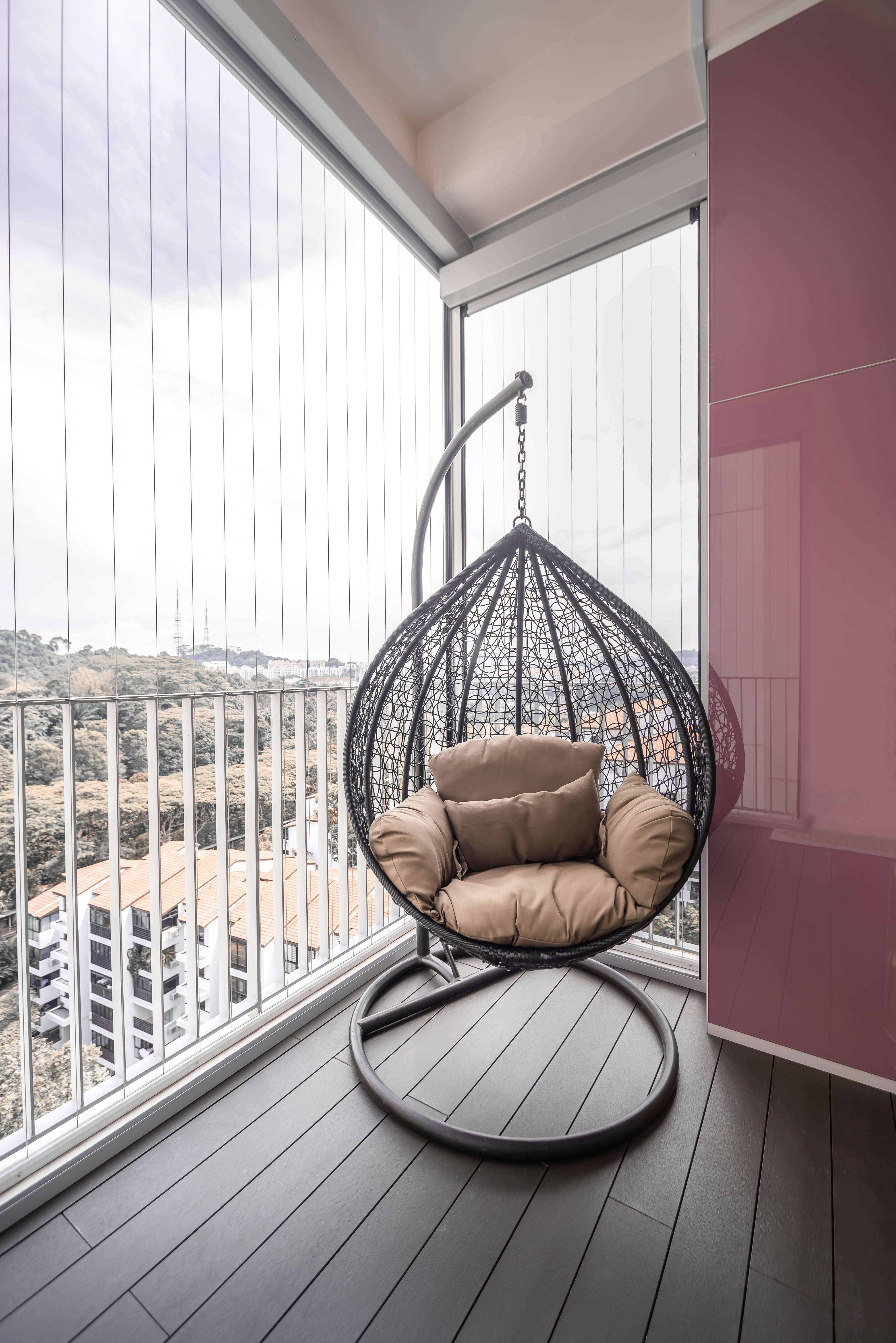 Industrial, Modern Design - Balcony - Condominium - Design by Albedo Design Pte Ltd