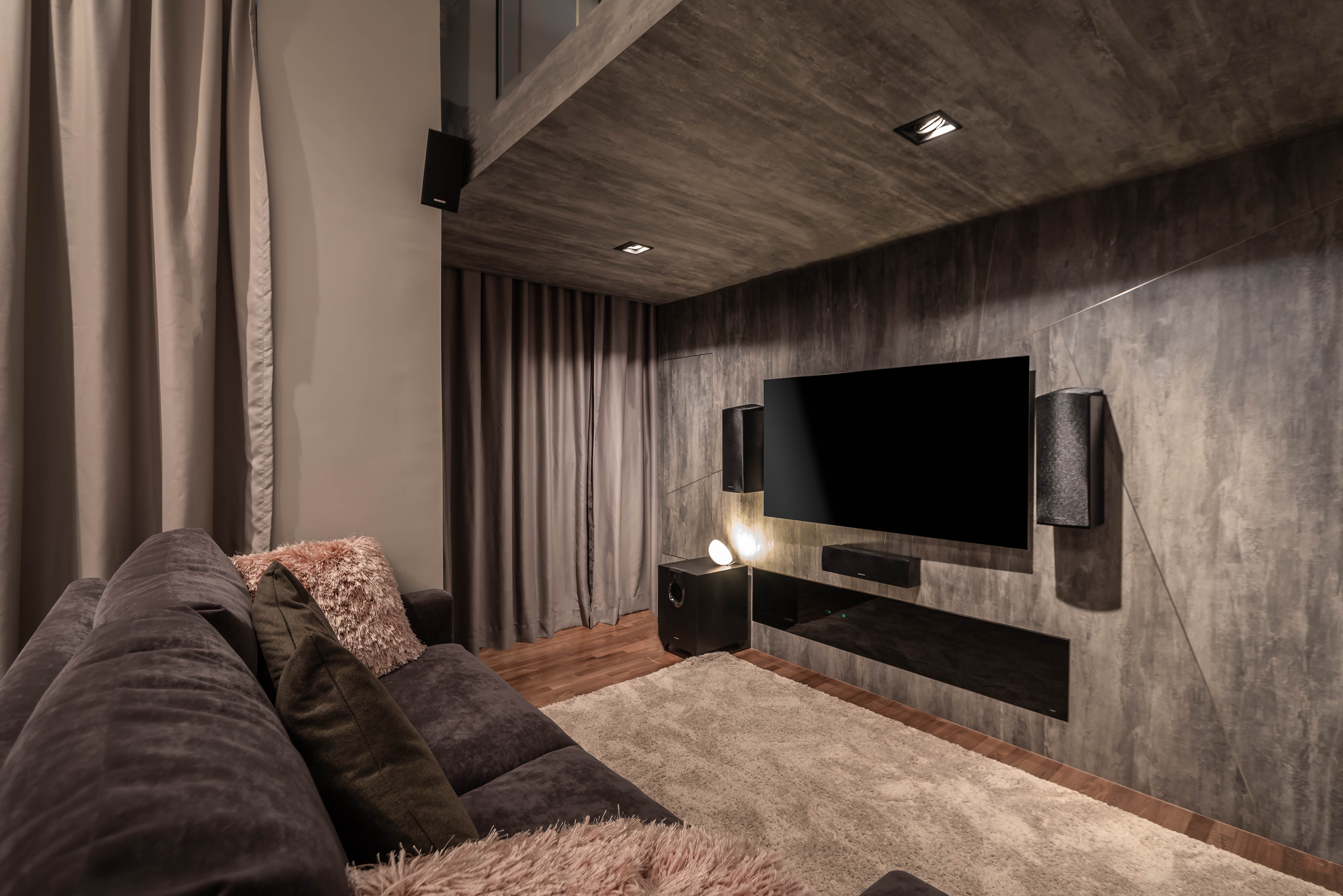 Industrial, Modern Design - Living Room - Condominium - Design by Albedo Design Pte Ltd