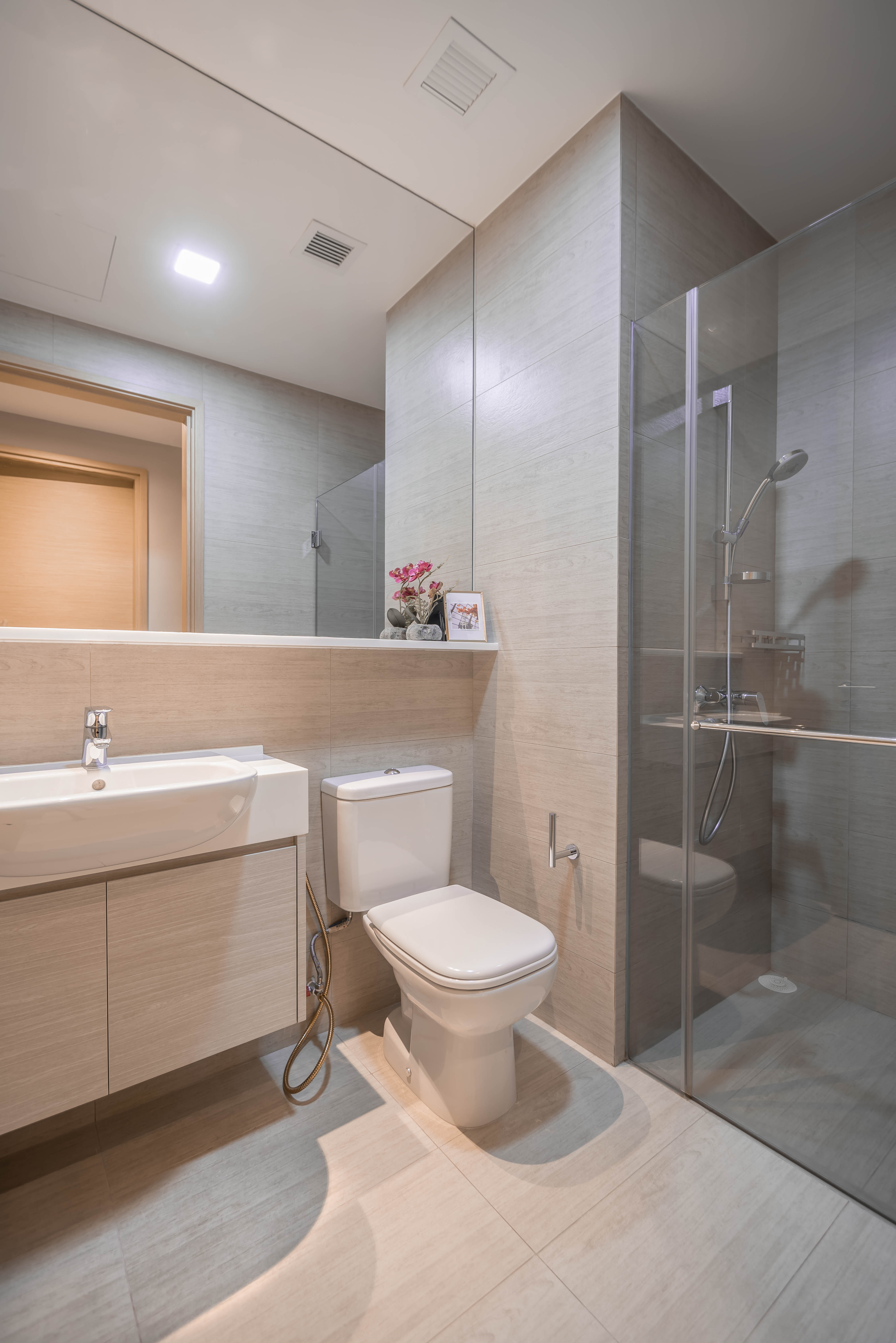 Industrial, Modern Design - Bathroom - Condominium - Design by Albedo Design Pte Ltd