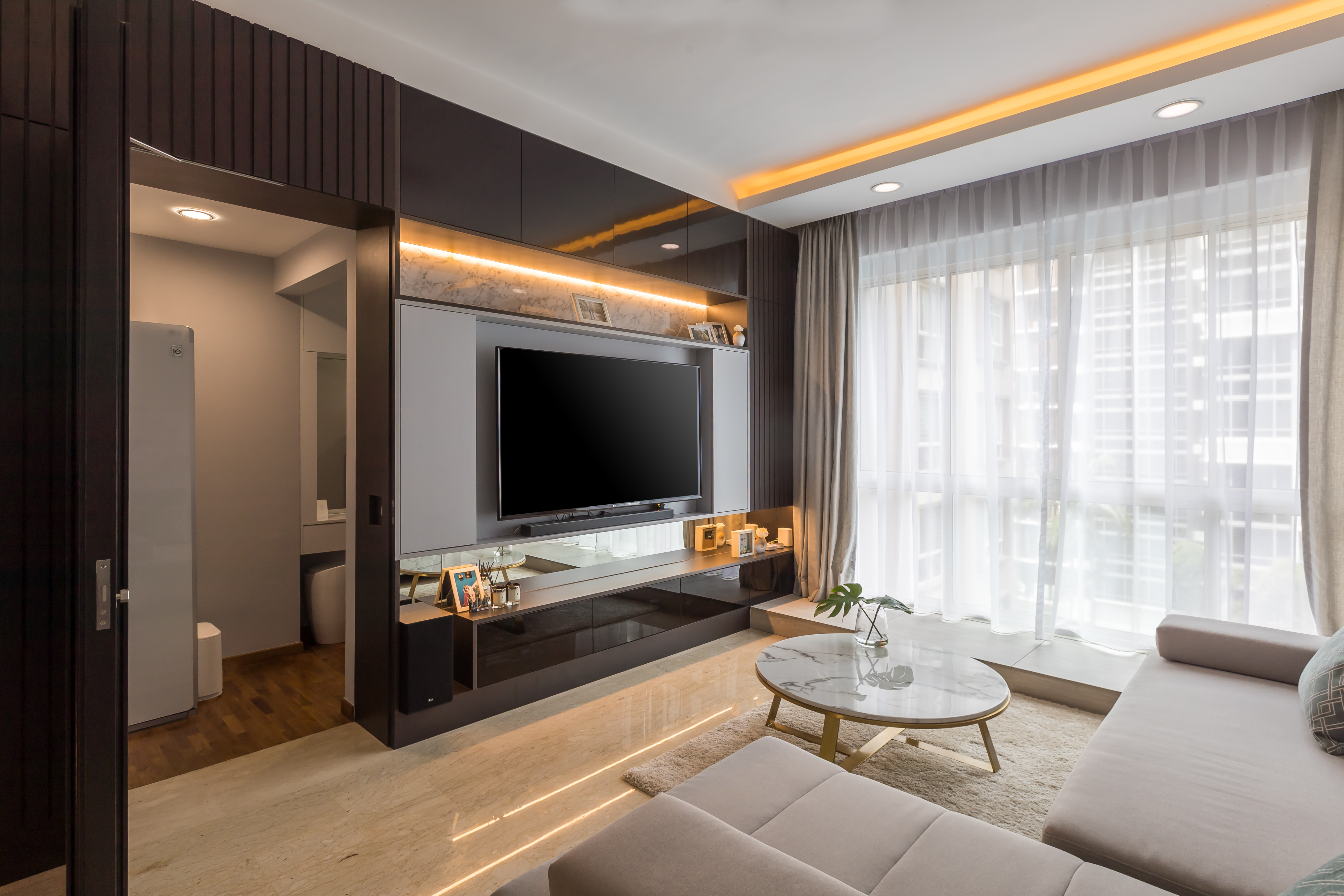 Contemporary, Modern Design - Living Room - Condominium - Design by Albedo Design Pte Ltd