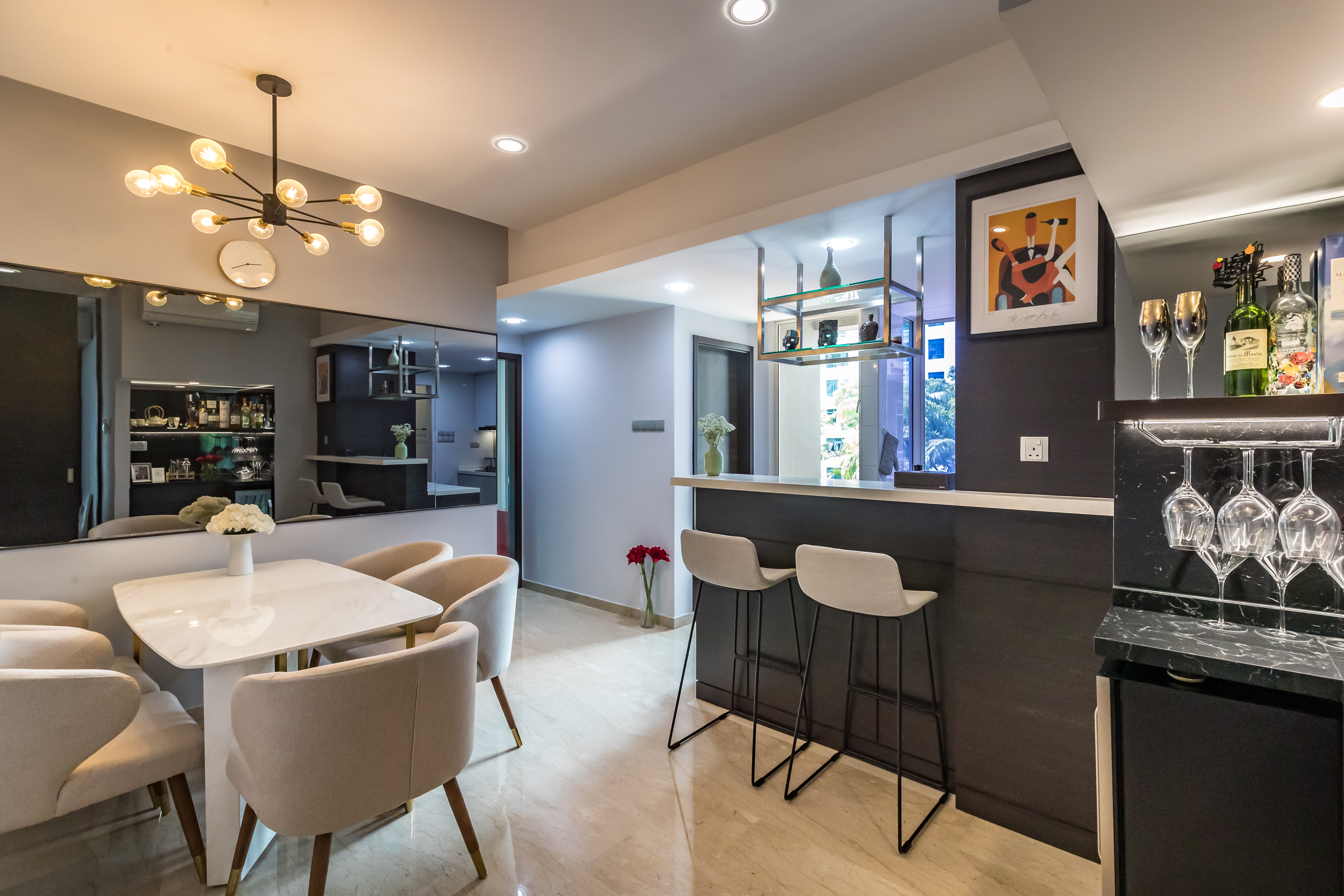 Contemporary, Modern Design - Dining Room - Condominium - Design by Albedo Design Pte Ltd