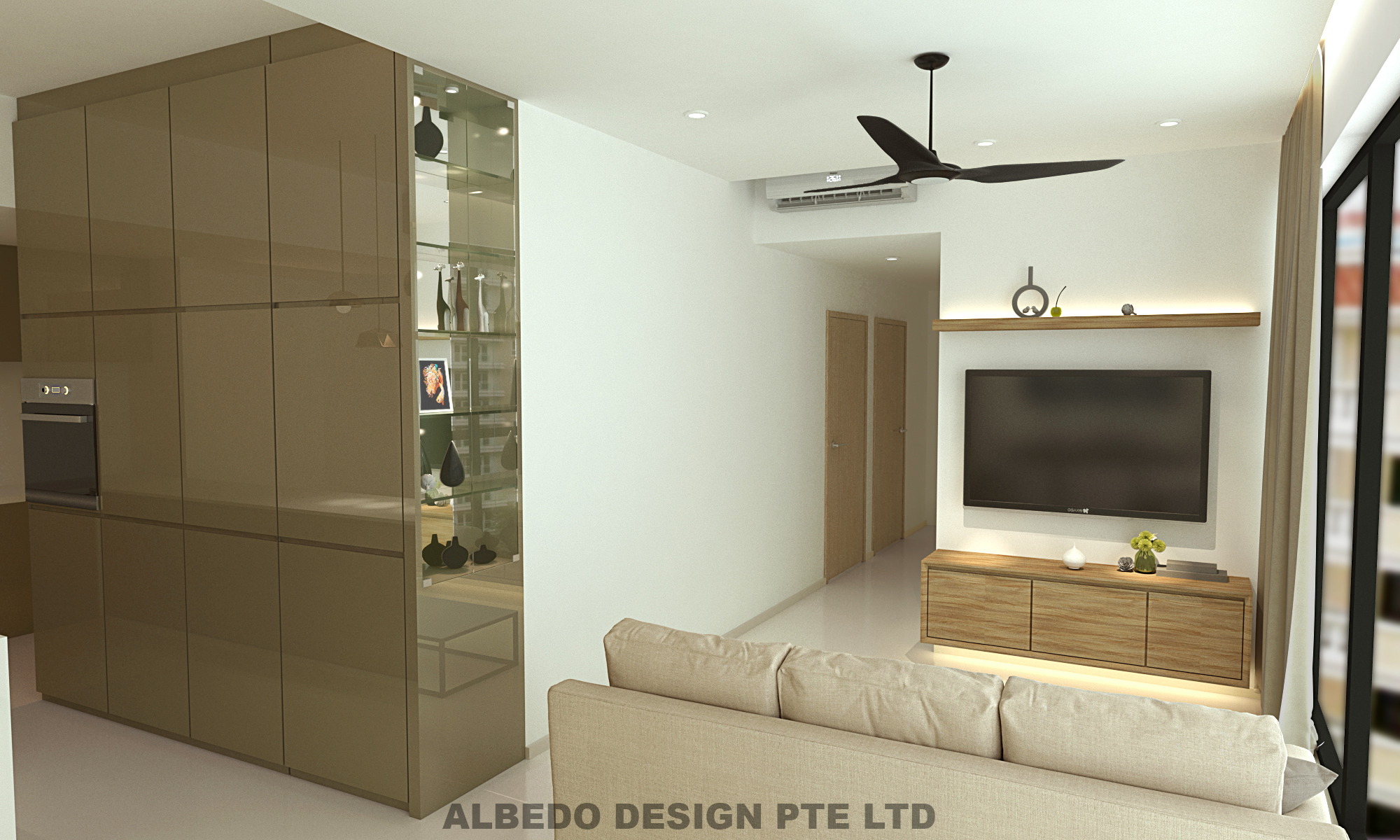 Contemporary, Minimalist, Modern Design - Living Room - Condominium - Design by Albedo Design Pte Ltd