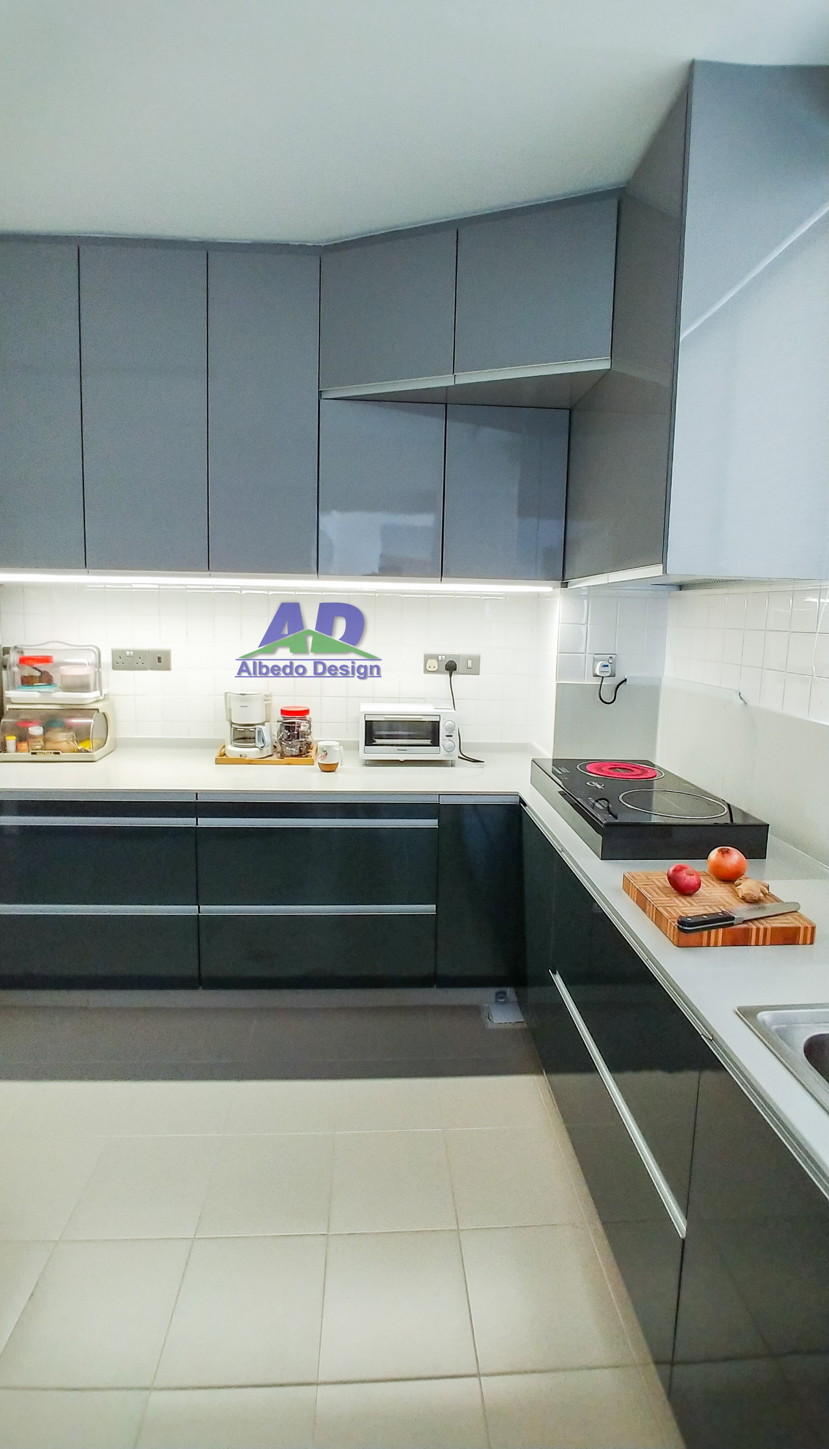 Minimalist, Modern Design - Kitchen - Condominium - Design by Albedo Design Pte Ltd