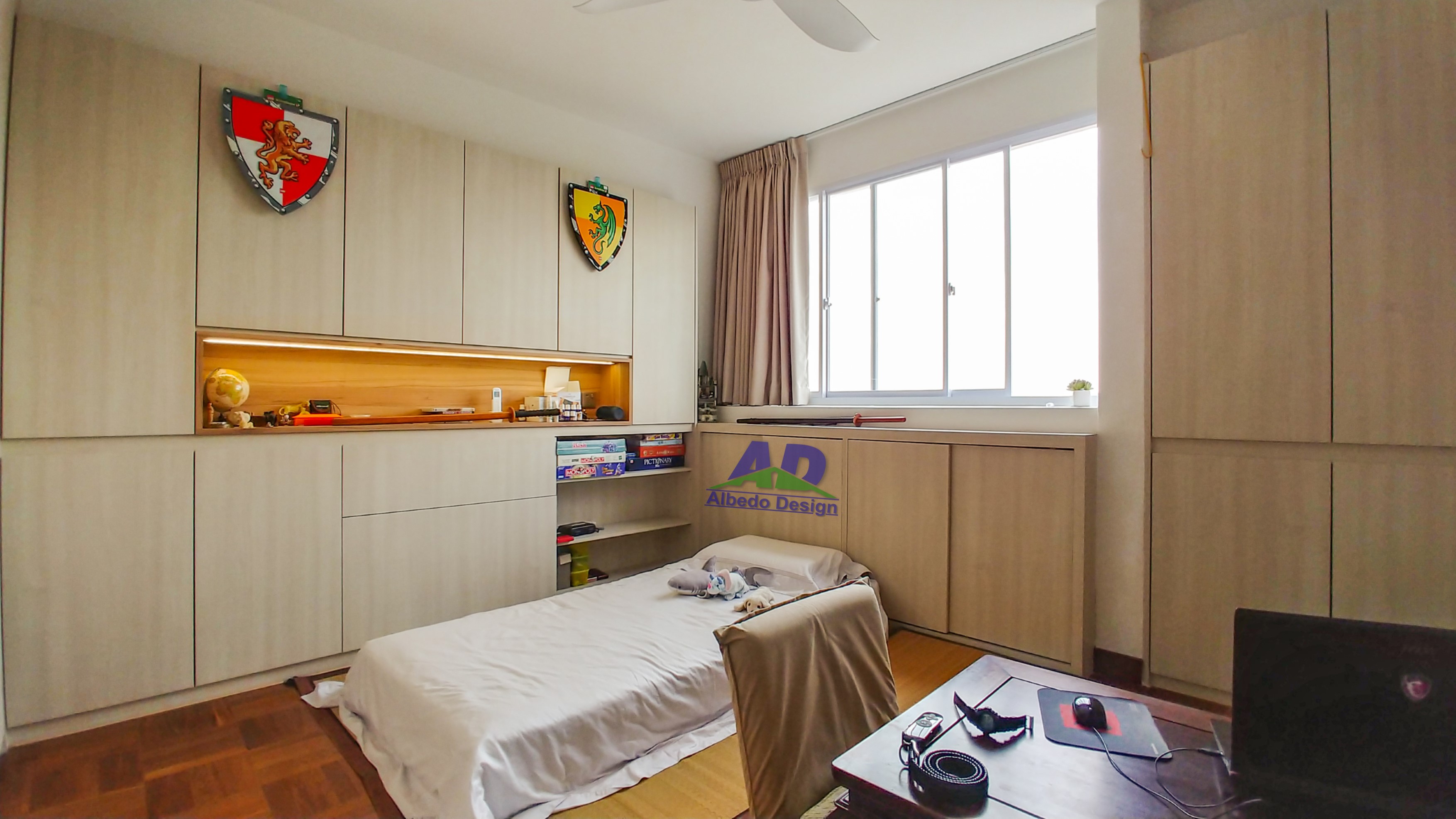 Minimalist, Modern Design - Bedroom - Condominium - Design by Albedo Design Pte Ltd