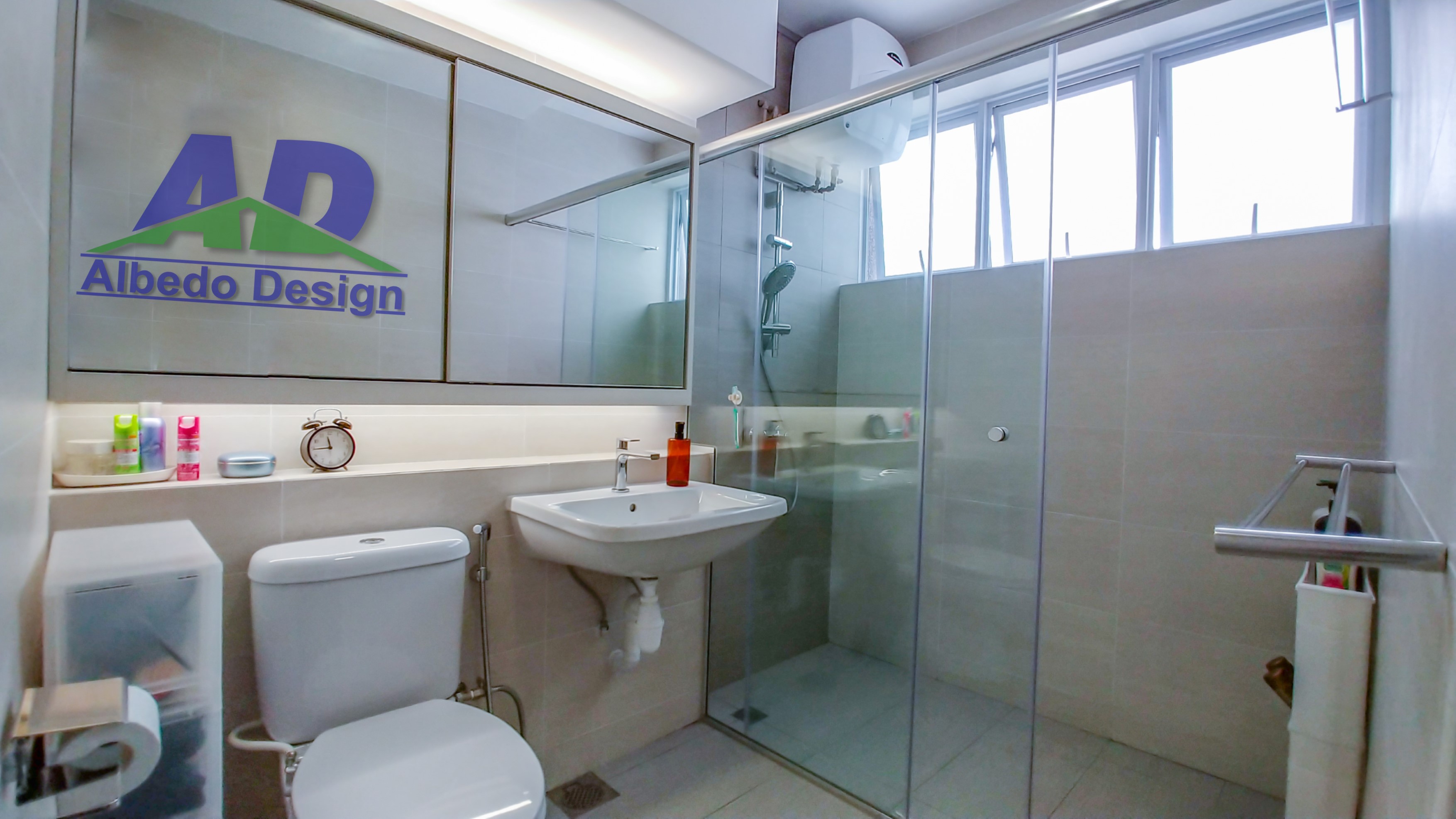 Minimalist, Modern Design - Bathroom - Condominium - Design by Albedo Design Pte Ltd