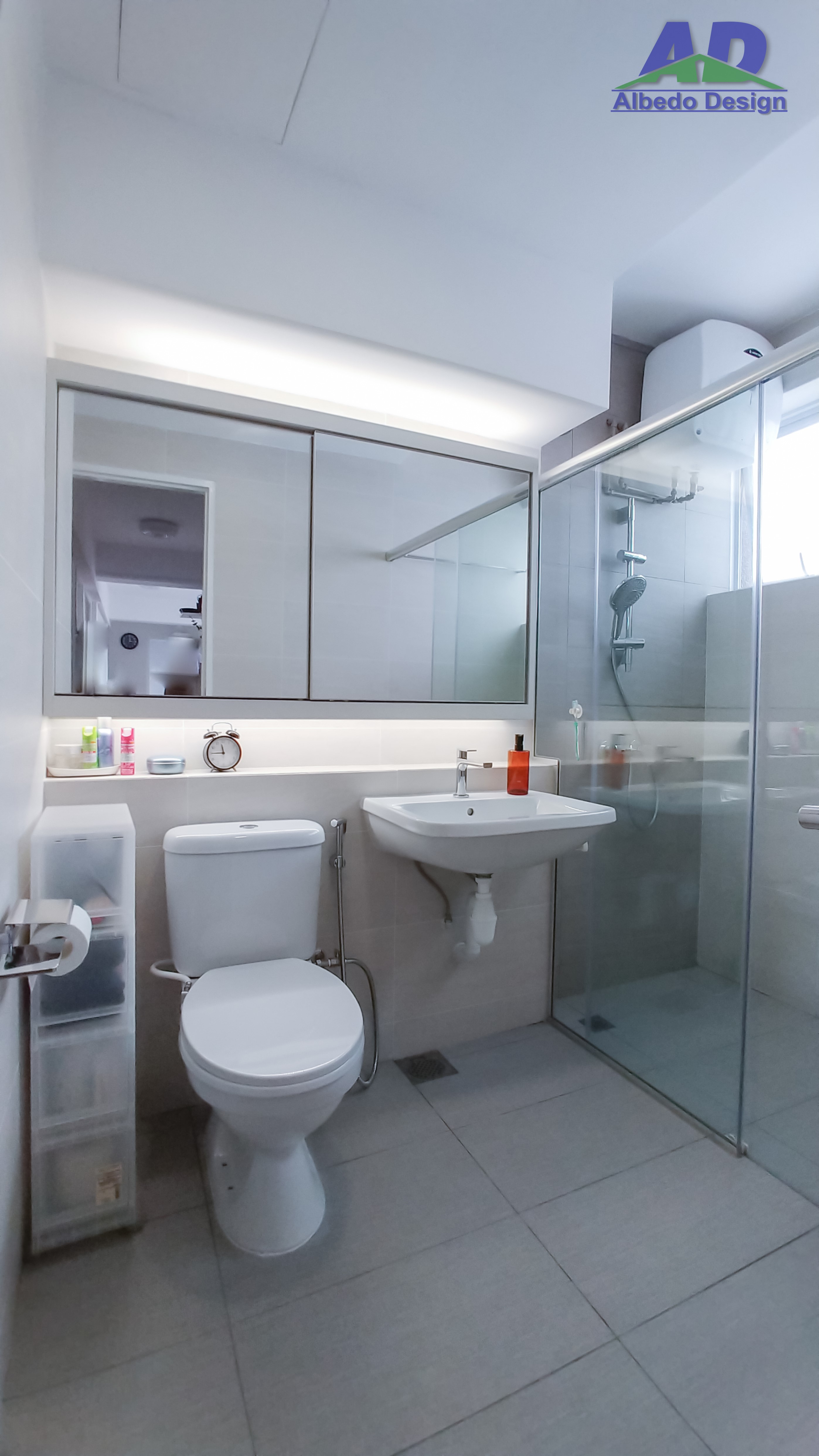 Minimalist, Modern Design - Bathroom - Condominium - Design by Albedo Design Pte Ltd