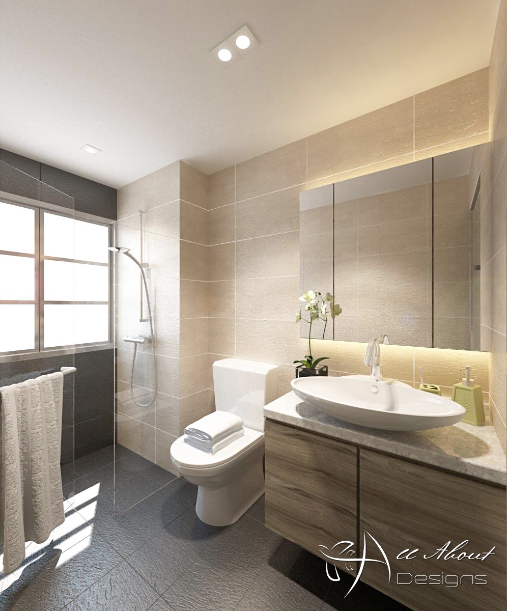 Contemporary, Modern Design - Bathroom - Condominium - Design by All About Designs Pte Ltd