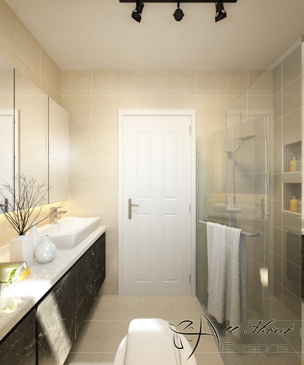 Contemporary, Modern Design - Bathroom - HDB 5 Room - Design by All About Designs Pte Ltd