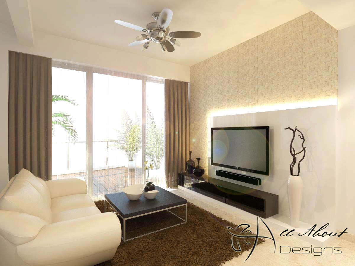 Contemporary, Modern Design - Living Room - Condominium - Design by All About Designs Pte Ltd