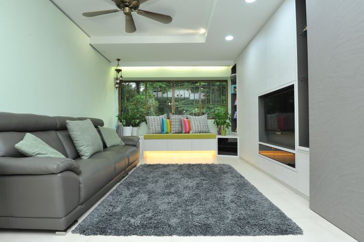 Minimalist, Modern Design - Living Room - HDB Executive Apartment - Design by Amazon Interior Design