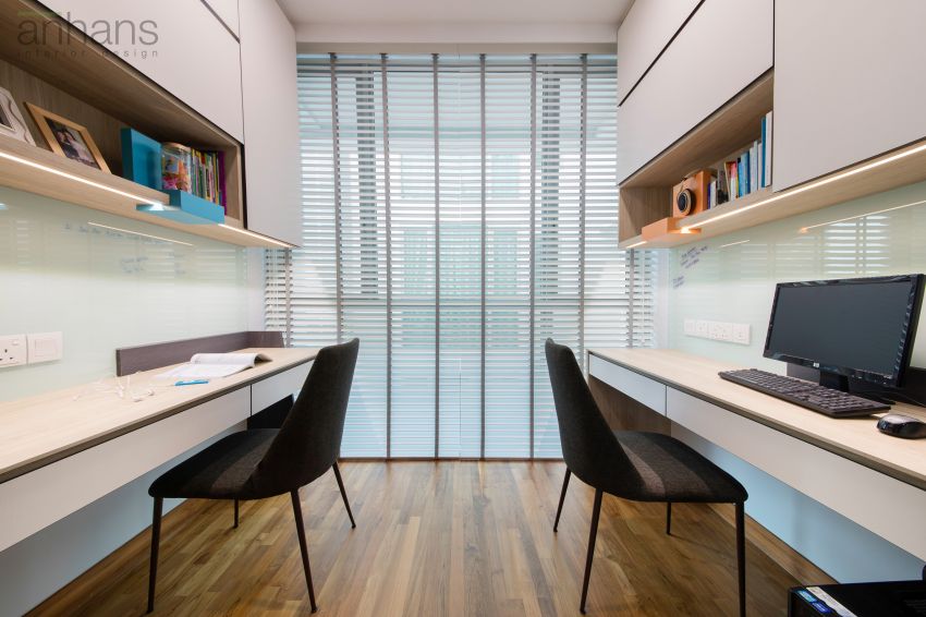 Contemporary, Modern Design - Study Room - Condominium - Design by Anhans Interior Design Pte Ltd