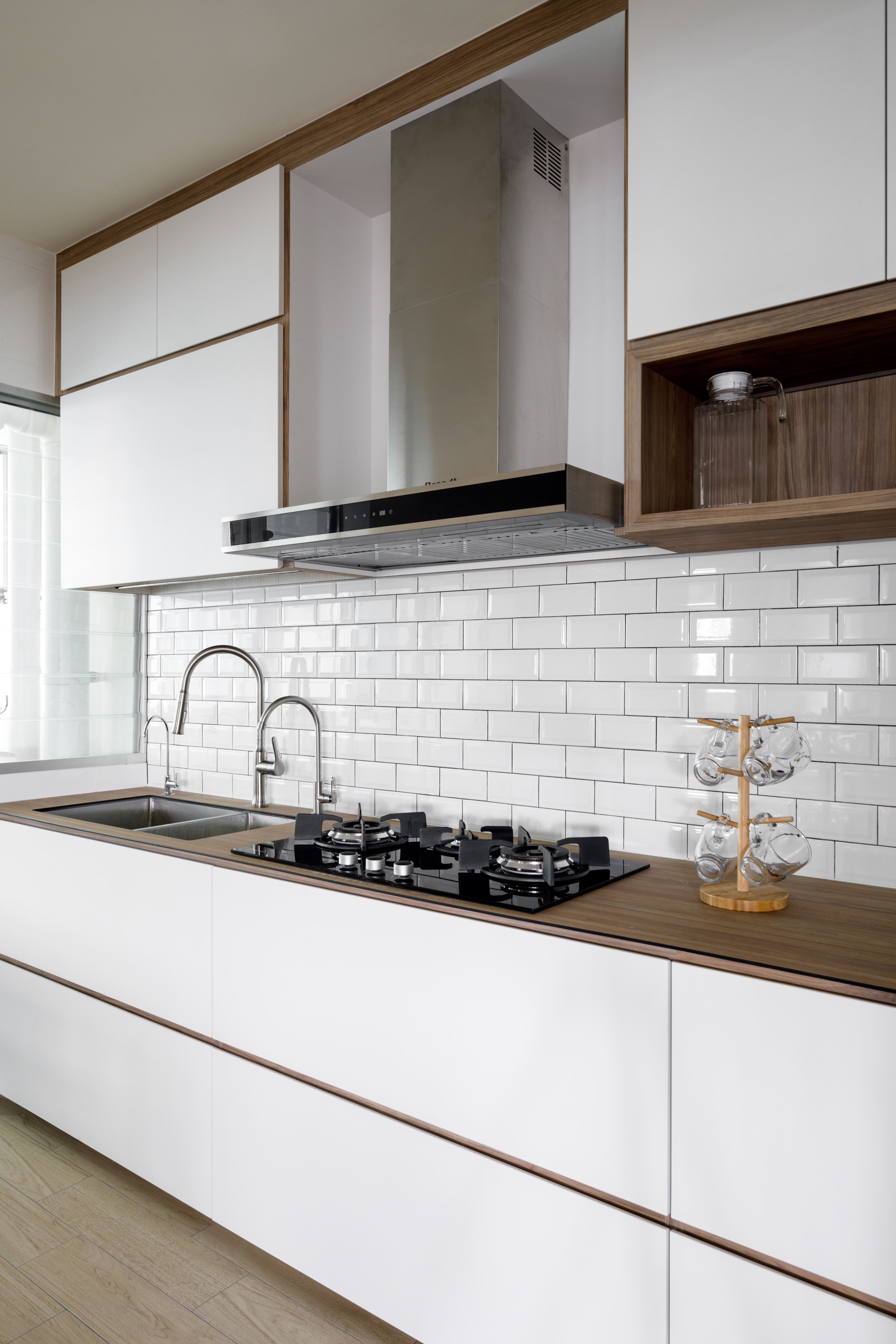 Minimalist, Scandinavian Design - Kitchen - HDB 4 Room - Design by Apex Studios Pte Ltd