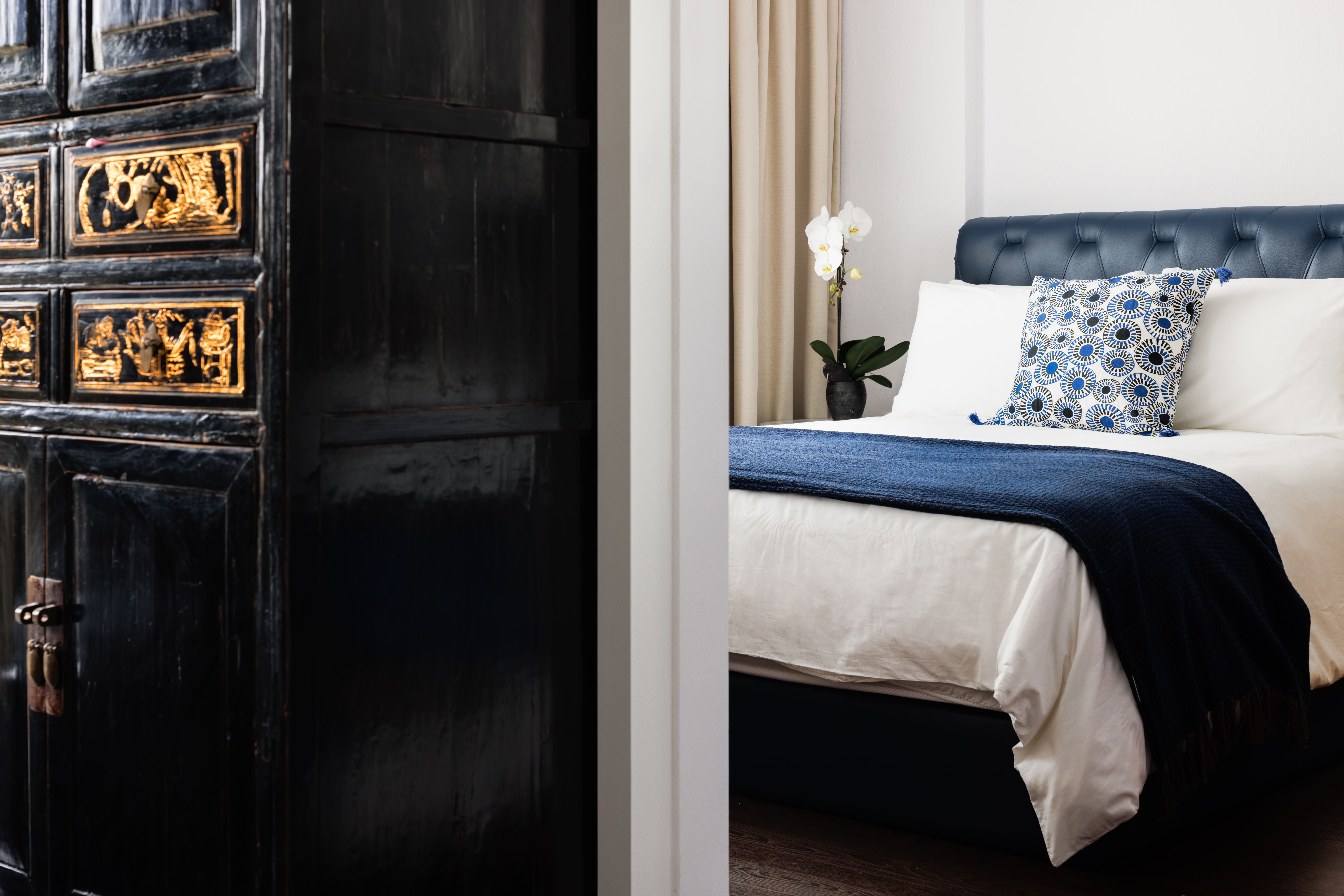 Oriental Design - Bedroom - HDB 5 Room - Design by Apex Studios Pte Ltd