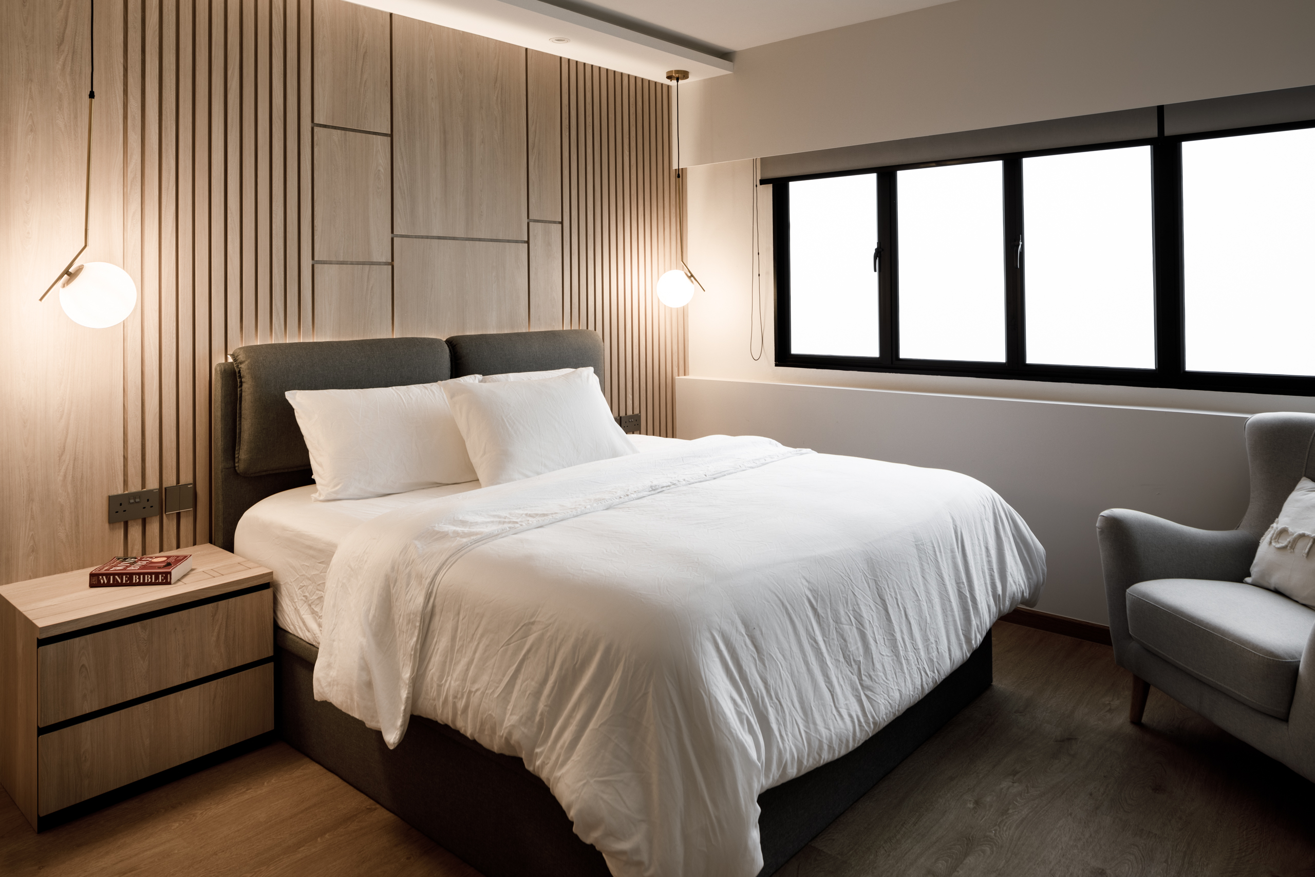 Industrial, Scandinavian Design - Bedroom - HDB 4 Room - Design by Apex Studios Pte Ltd