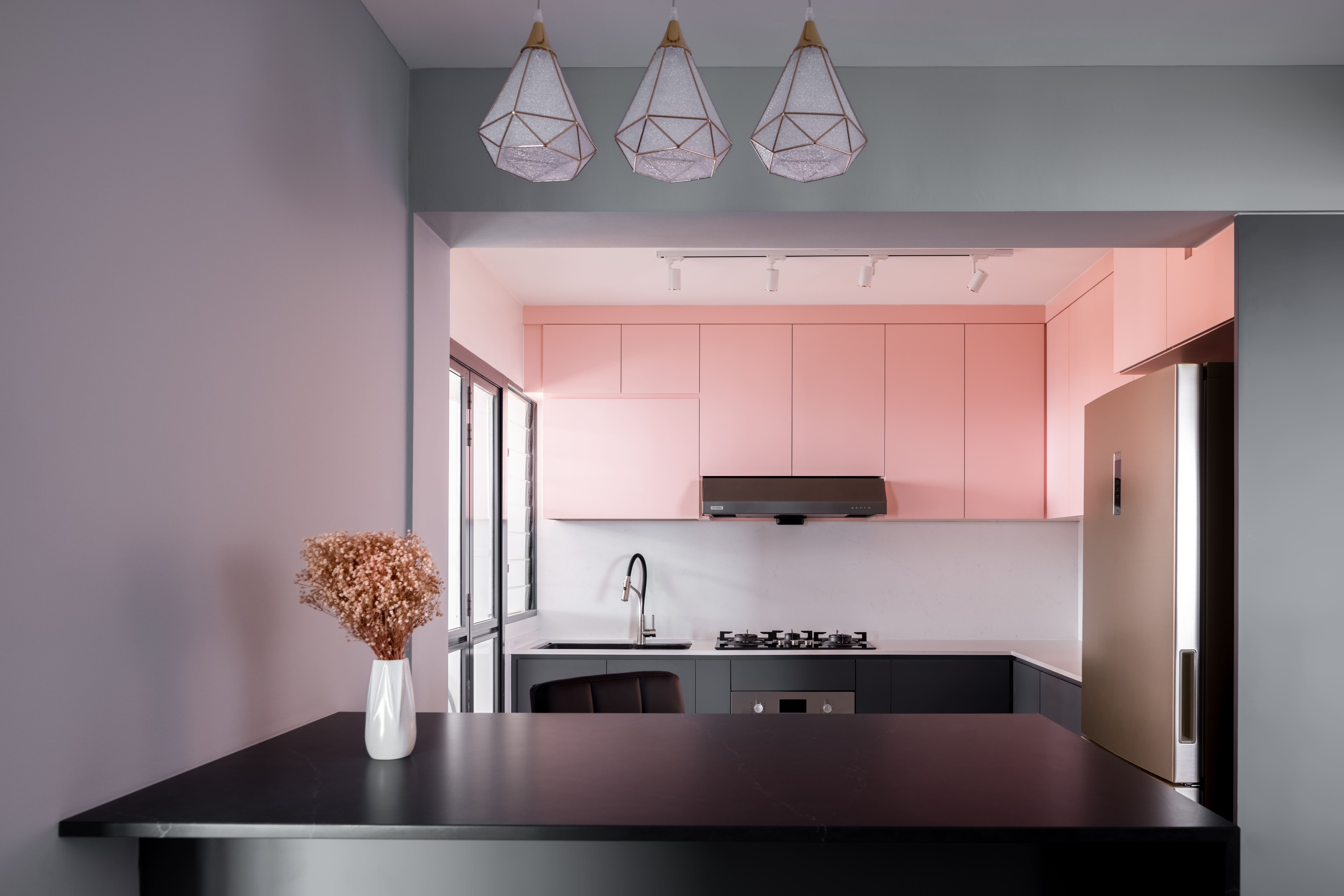 Contemporary Design - Kitchen - HDB 3 Room - Design by Apex Studios Pte Ltd