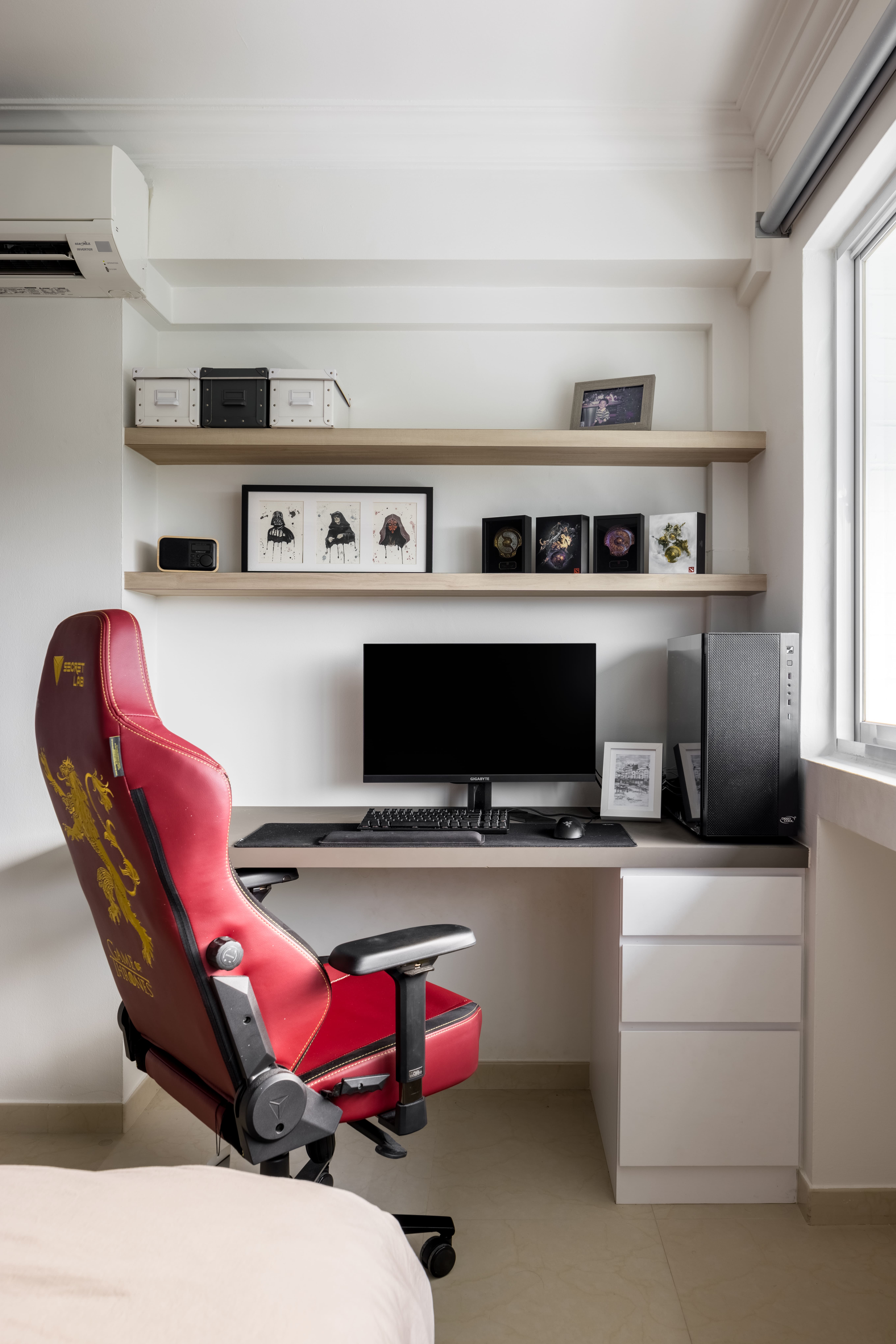 Contemporary Design - Study Room - HDB 4 Room - Design by Apex Studios Pte Ltd