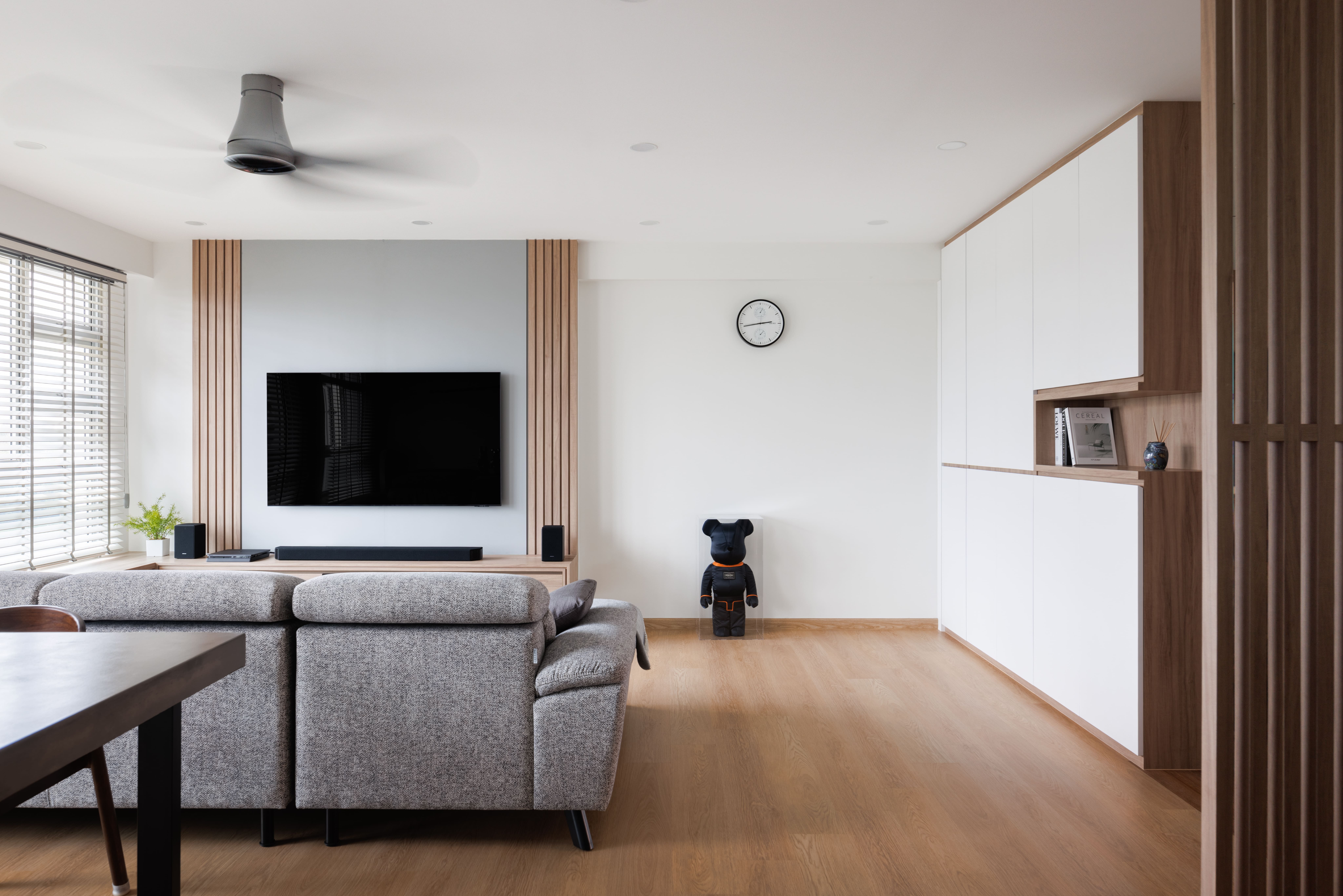Minimalist Design - Living Room - HDB 4 Room - Design by Apex Studios Pte Ltd