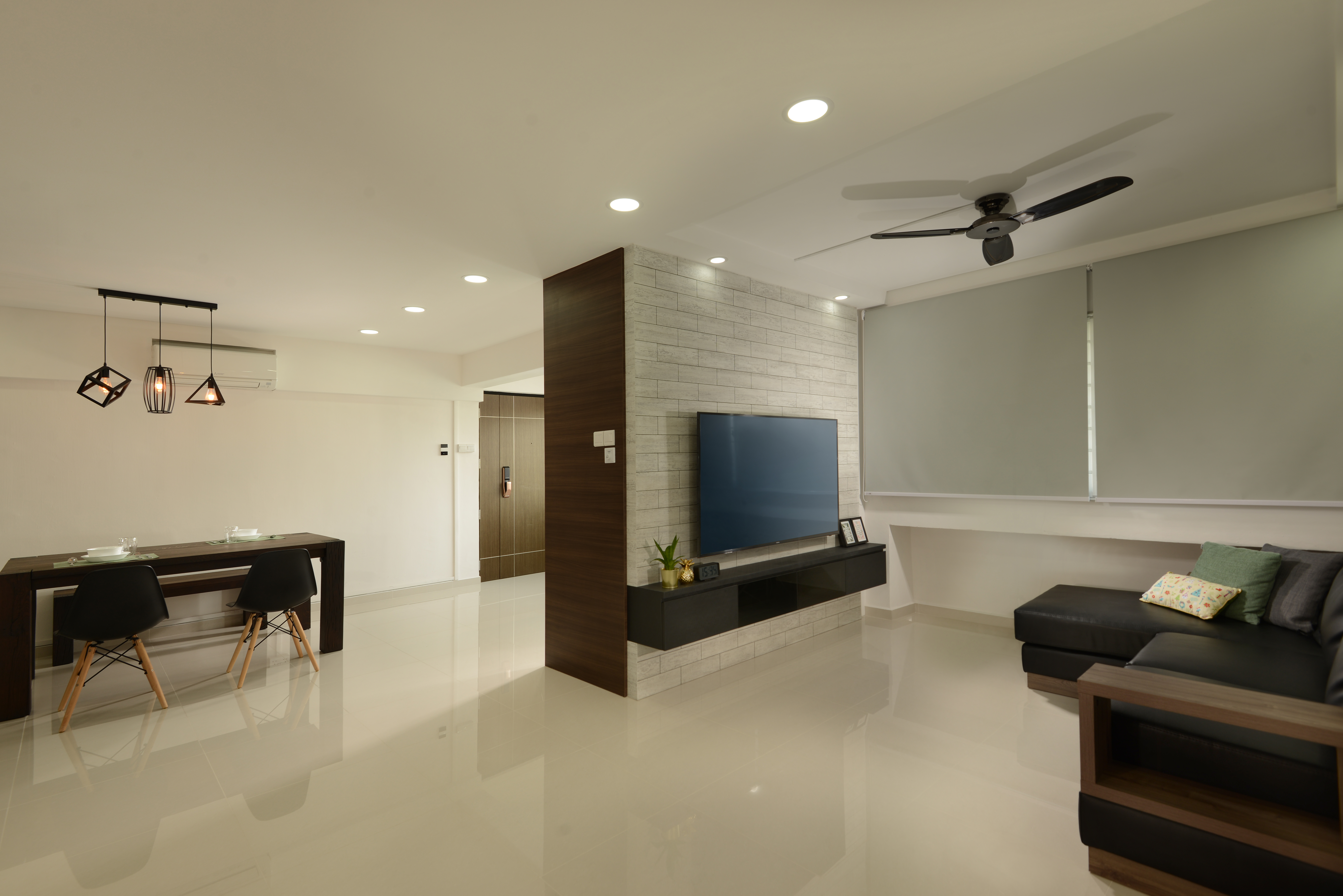 Minimalist Design - Living Room - HDB 5 Room - Design by Apex Studios Pte Ltd