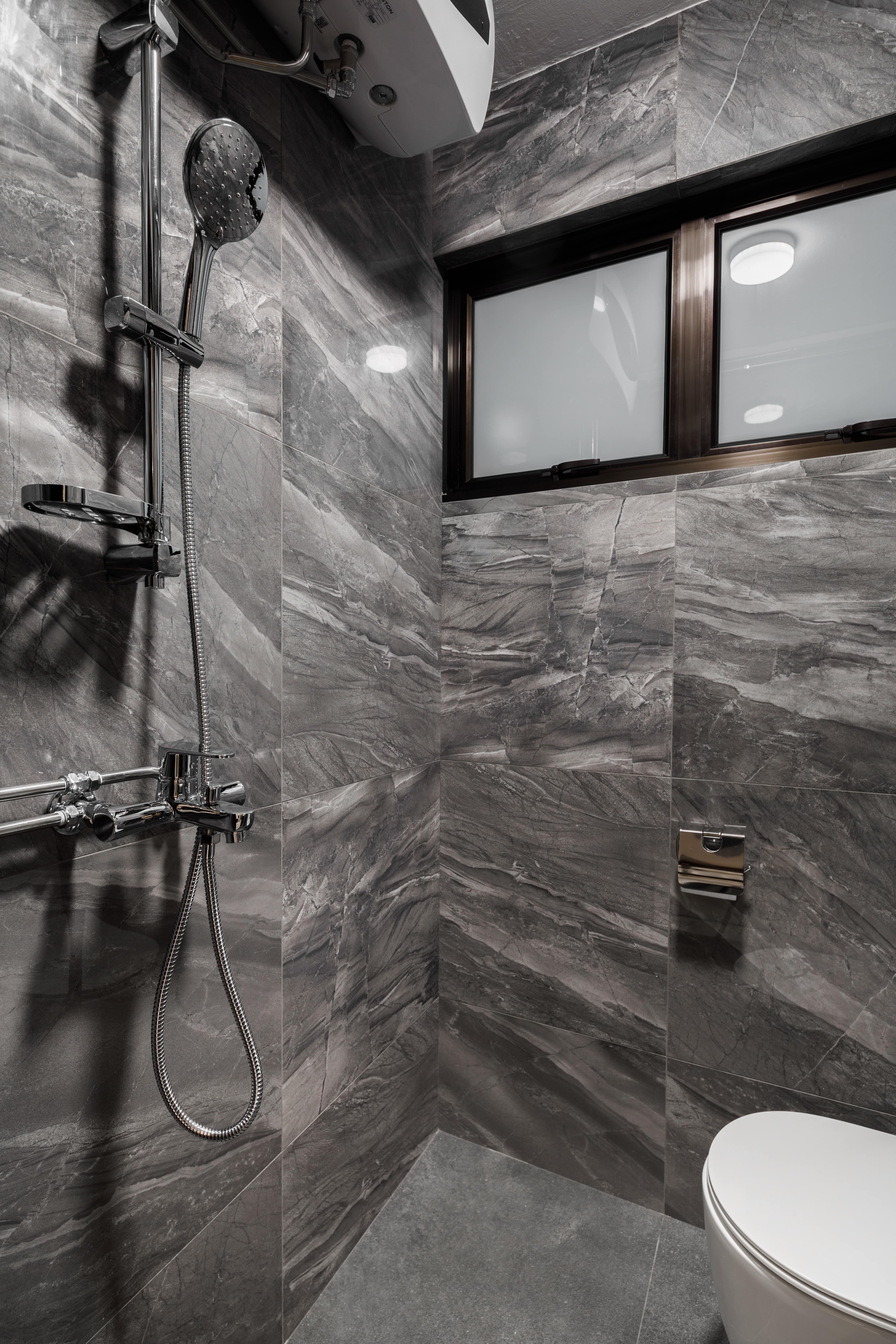 Contemporary, Industrial Design - Bathroom - HDB 3 Room - Design by Apex Studios Pte Ltd