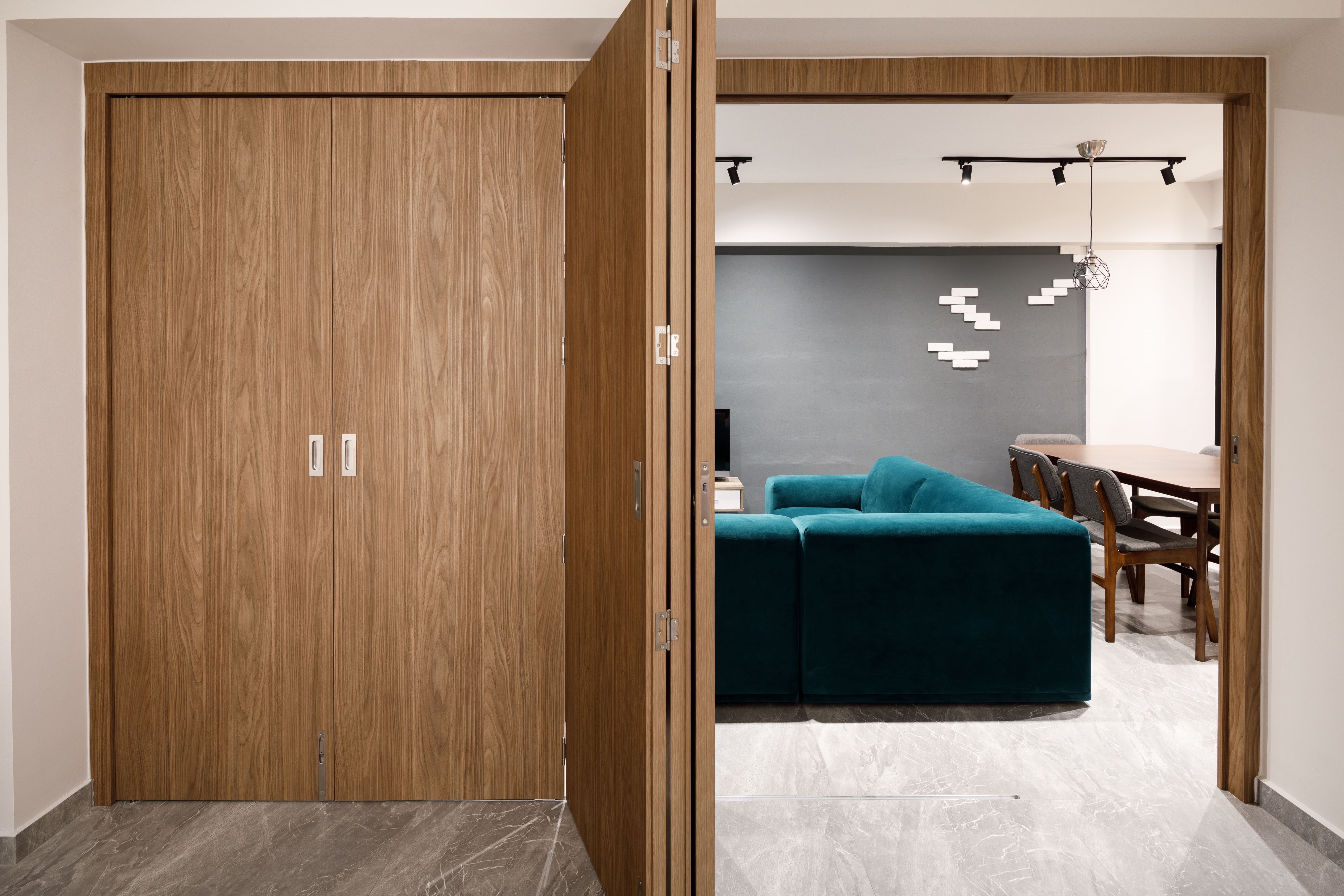 Contemporary, Industrial Design - Living Room - HDB 3 Room - Design by Apex Studios Pte Ltd
