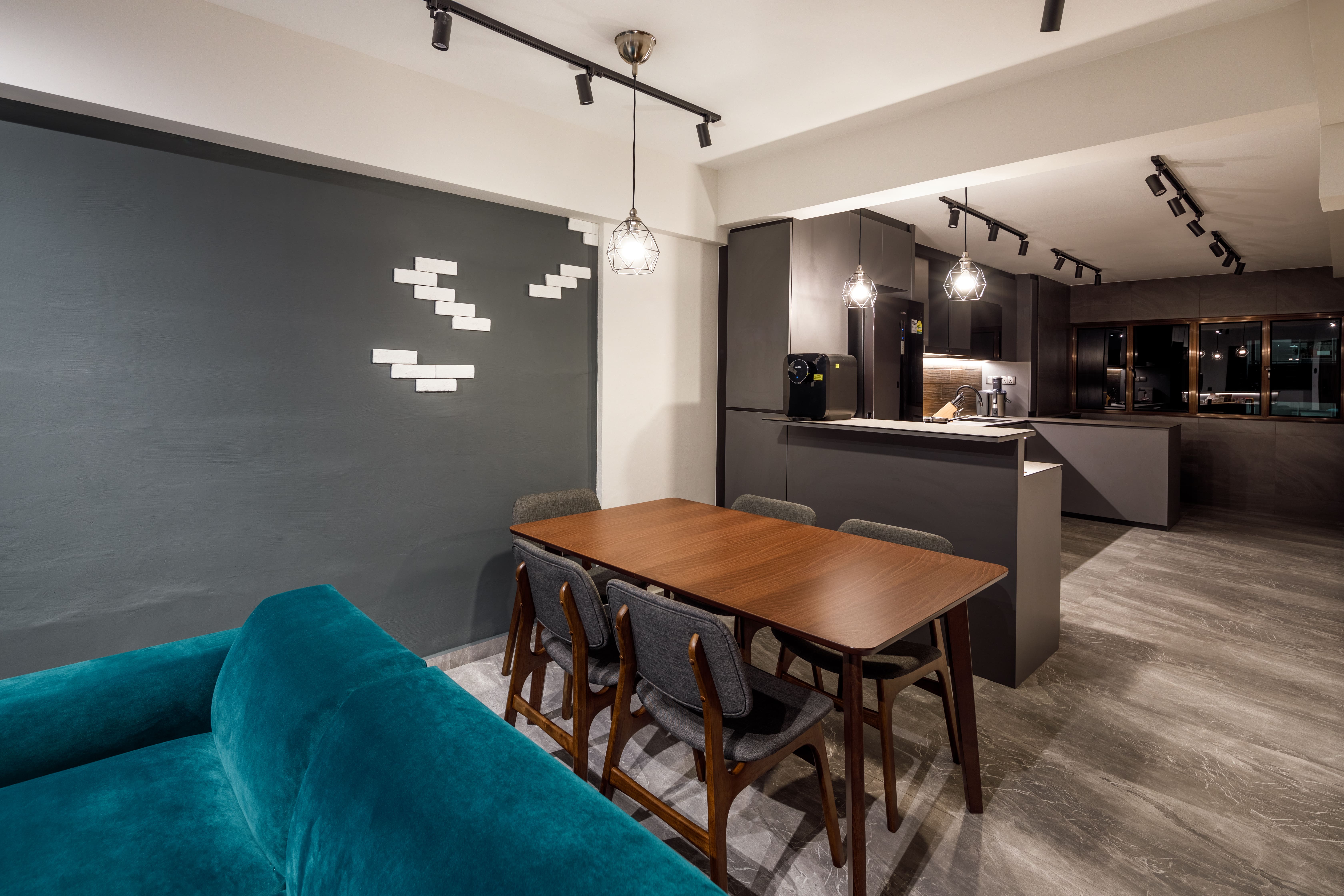 Contemporary, Industrial Design - Dining Room - HDB 3 Room - Design by Apex Studios Pte Ltd